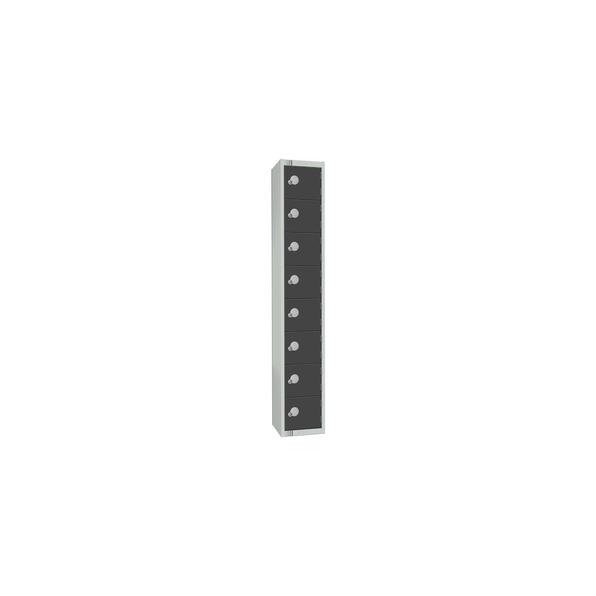 Elite Lockers GR697-EL Eight Door Electronic Combination Locker Graphite Grey