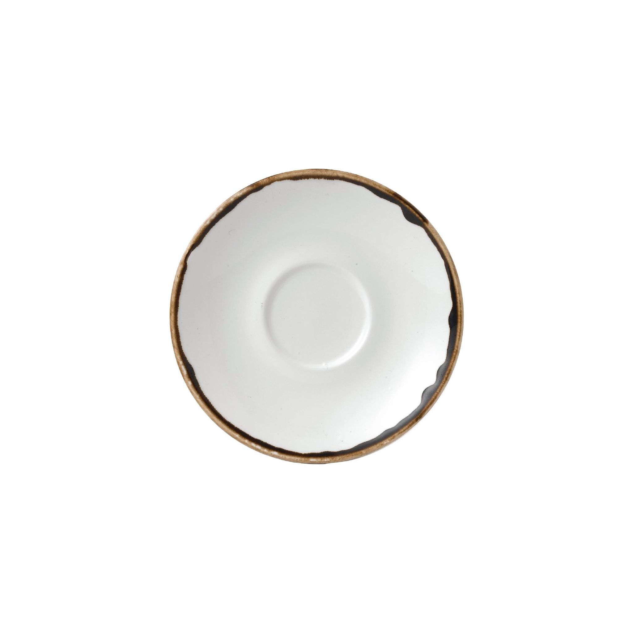 Dudson Harvest FE376 Natural Cappuccino Saucer 158mm (Pack of 12)