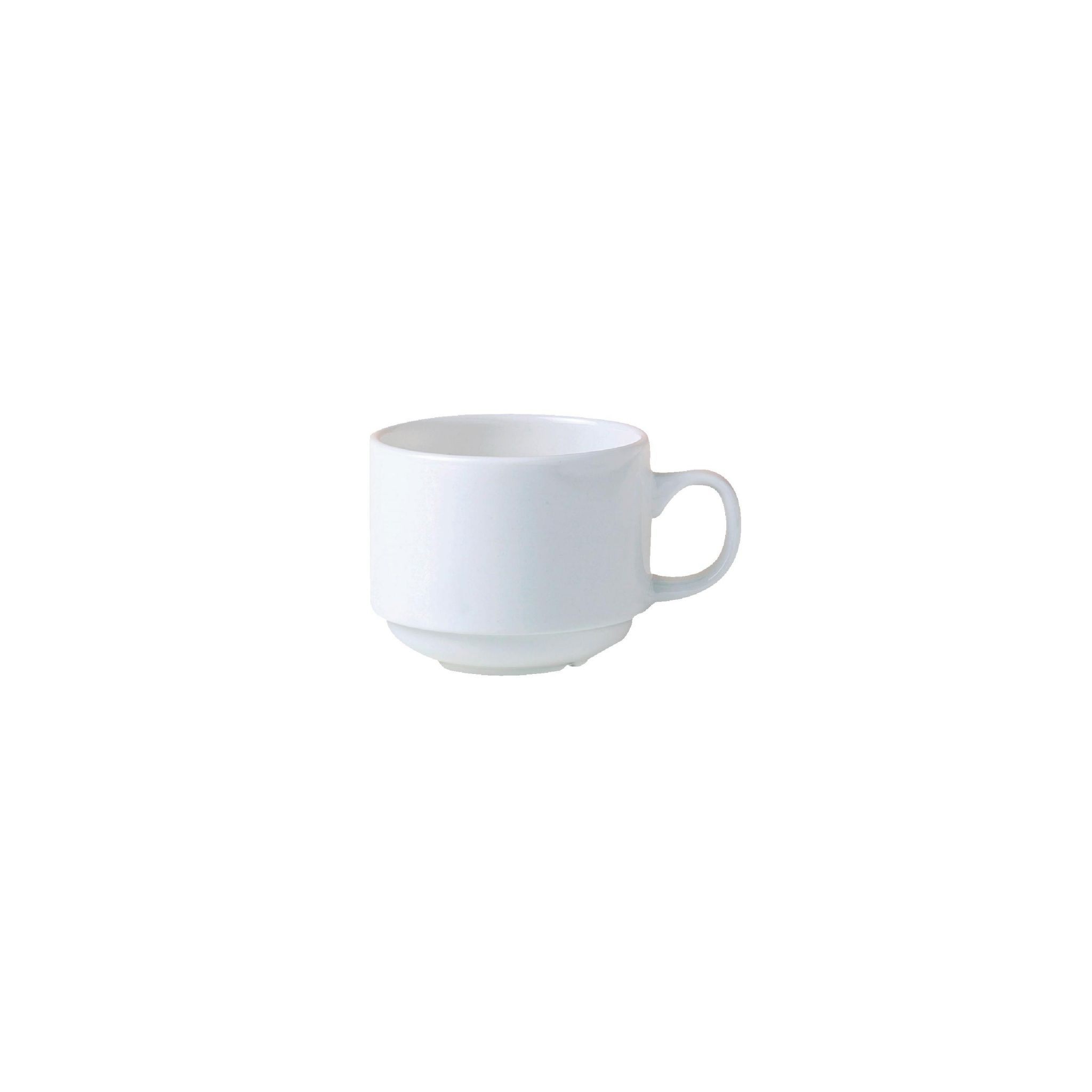 Steelite Antoinette V7729 Stacking Coffee Cups White 85ml (Pack of 12)