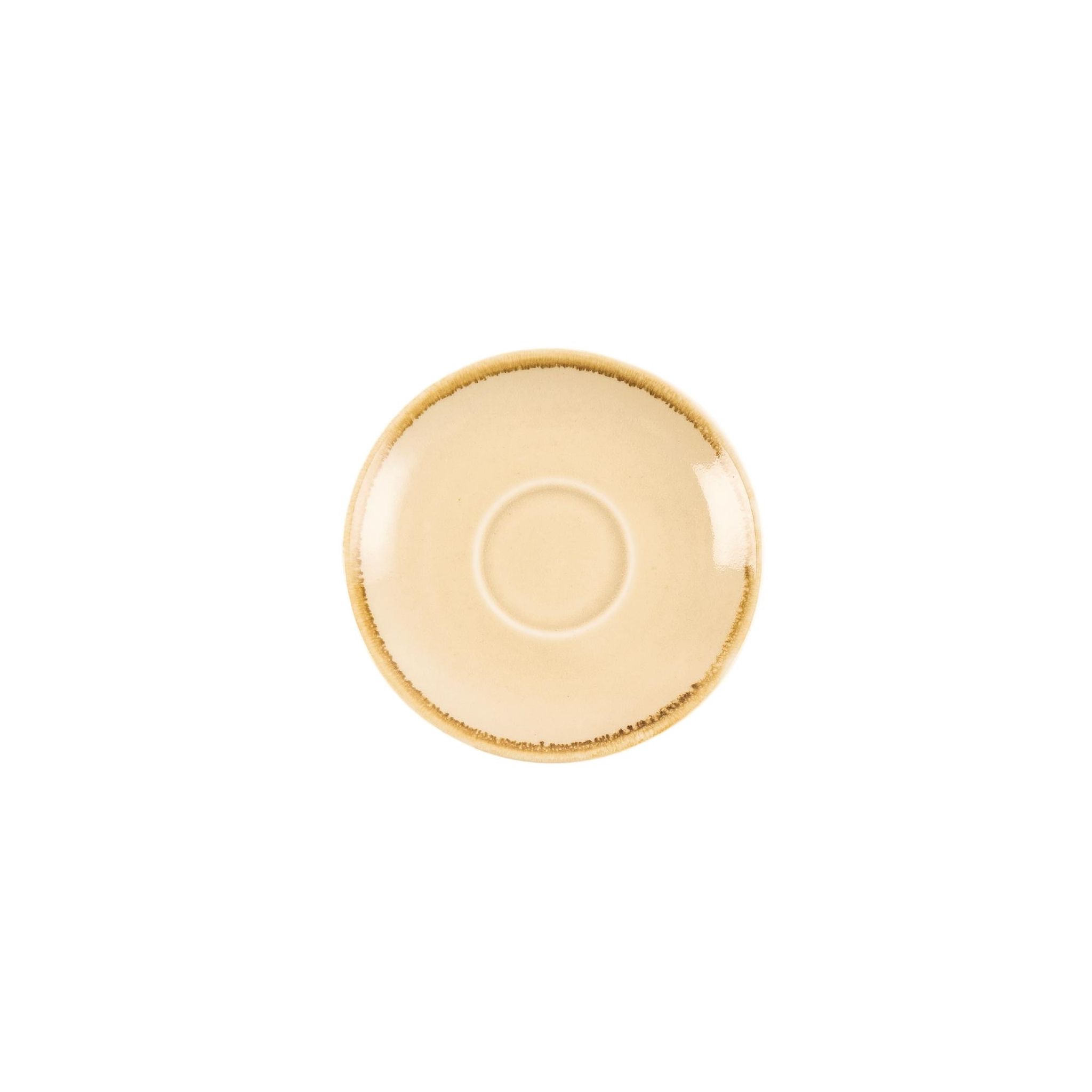 Olympia Kiln GP329 Espresso Saucers Sandstone 115mm (Pack of 6)