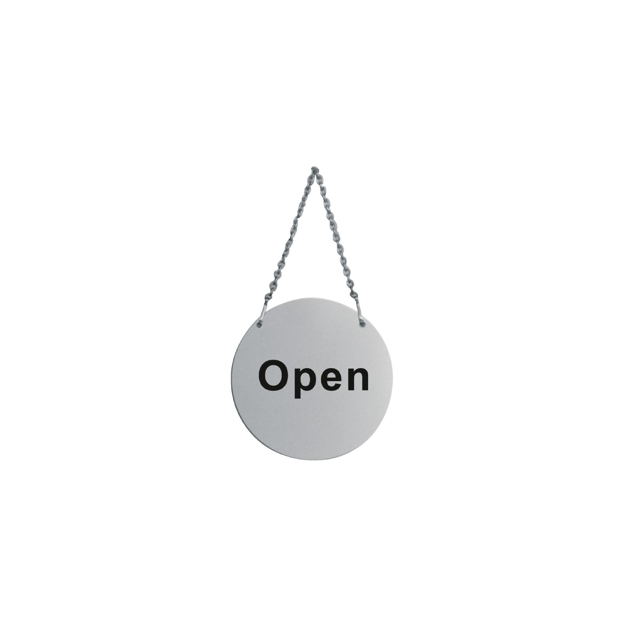 Vogue U065 Stainless Steel Door Sign - Open & Closed