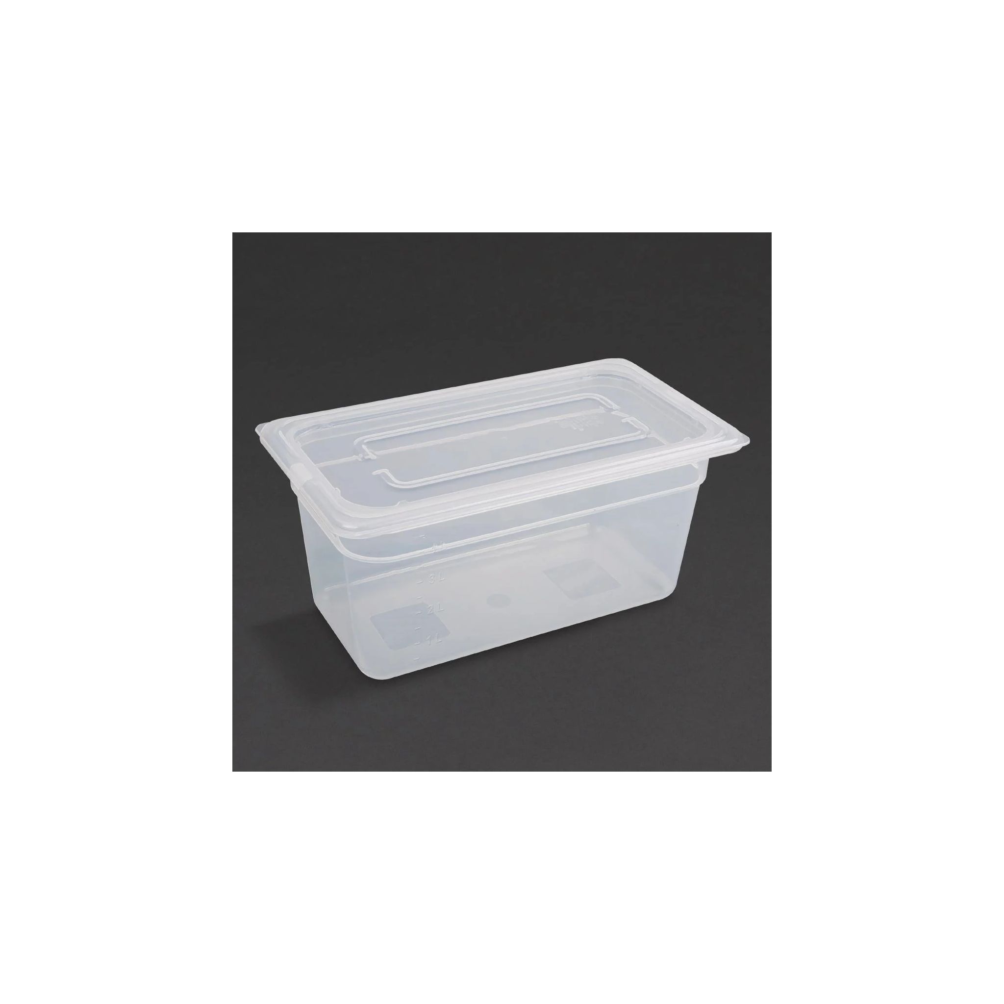 Vogue GJ520 Polypropylene 1/3 Gastronorm Container with Lid 150mm (Pack of 4)