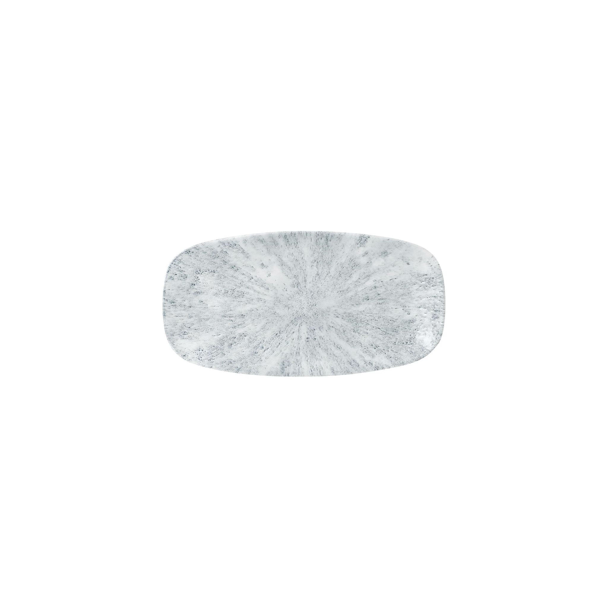 Churchill Studio Prints Stone FD894 Oblong Plates Pearl Grey 298x152mm (Pack of 12)