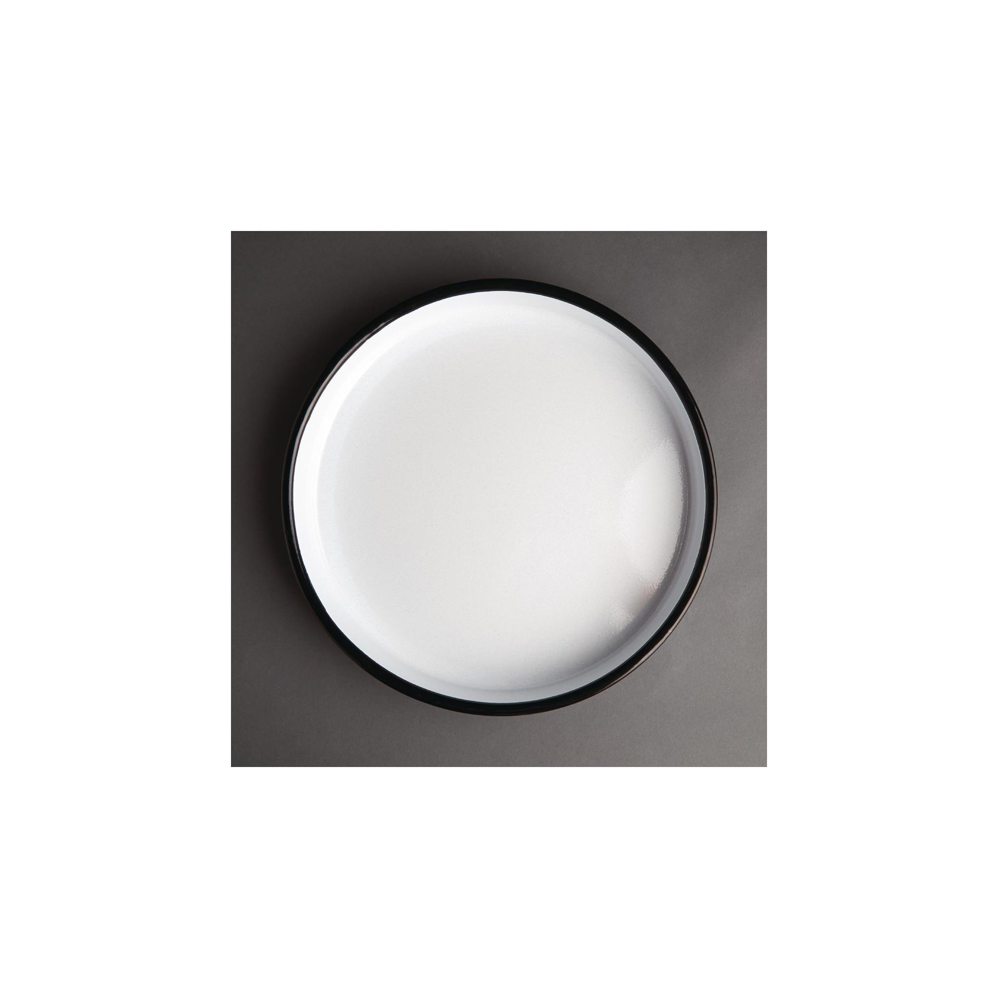 Olympia GM240 Enameled Steel Round Service Tray 320mm