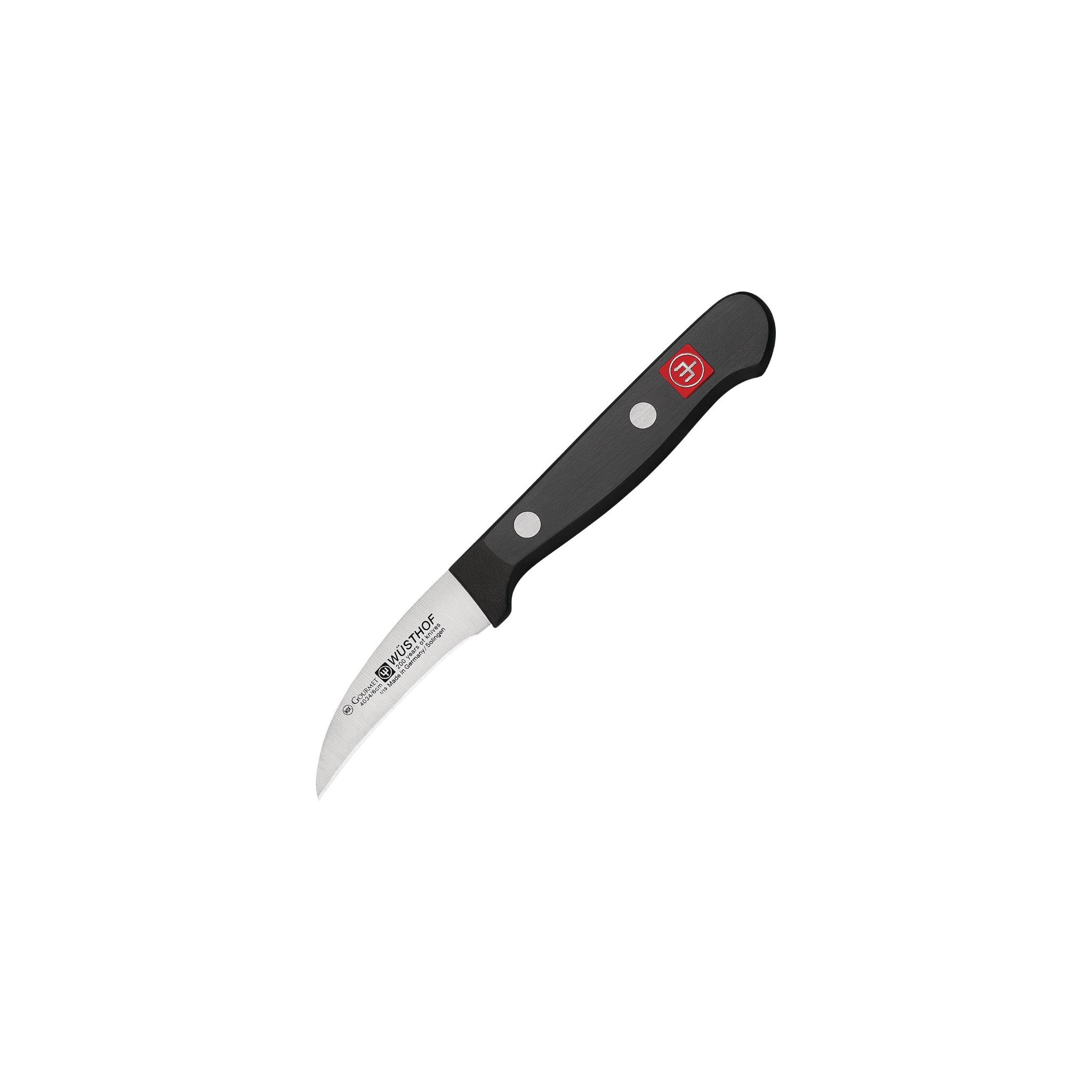 Wusthof Knives FE192 Gourmet Peeling Knife Black 2.5"