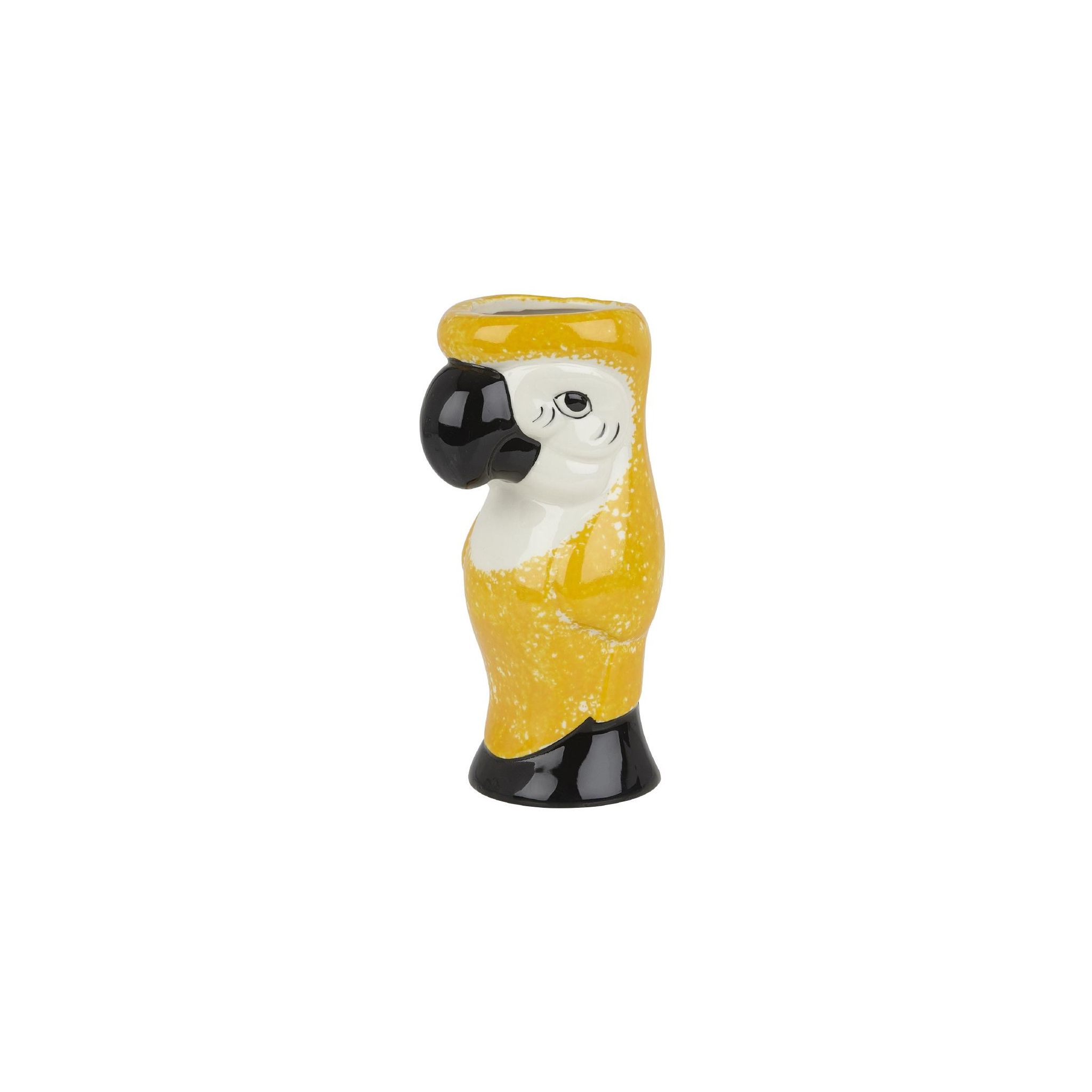 Beaumont CZ412 Ceramic Parrot Tiki Mug Yellow 750ml