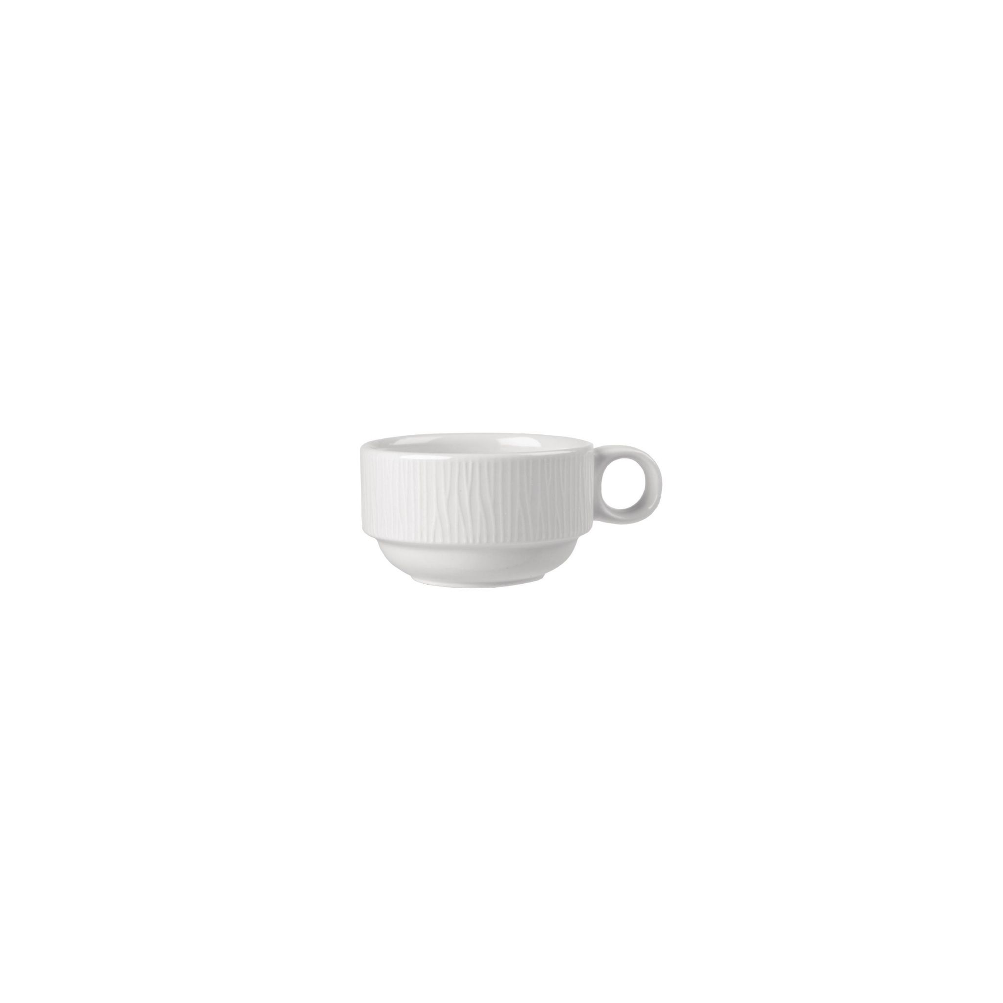 Churchill Bamboo DK448 Stacking Cups White 165ml (Pack of 12)