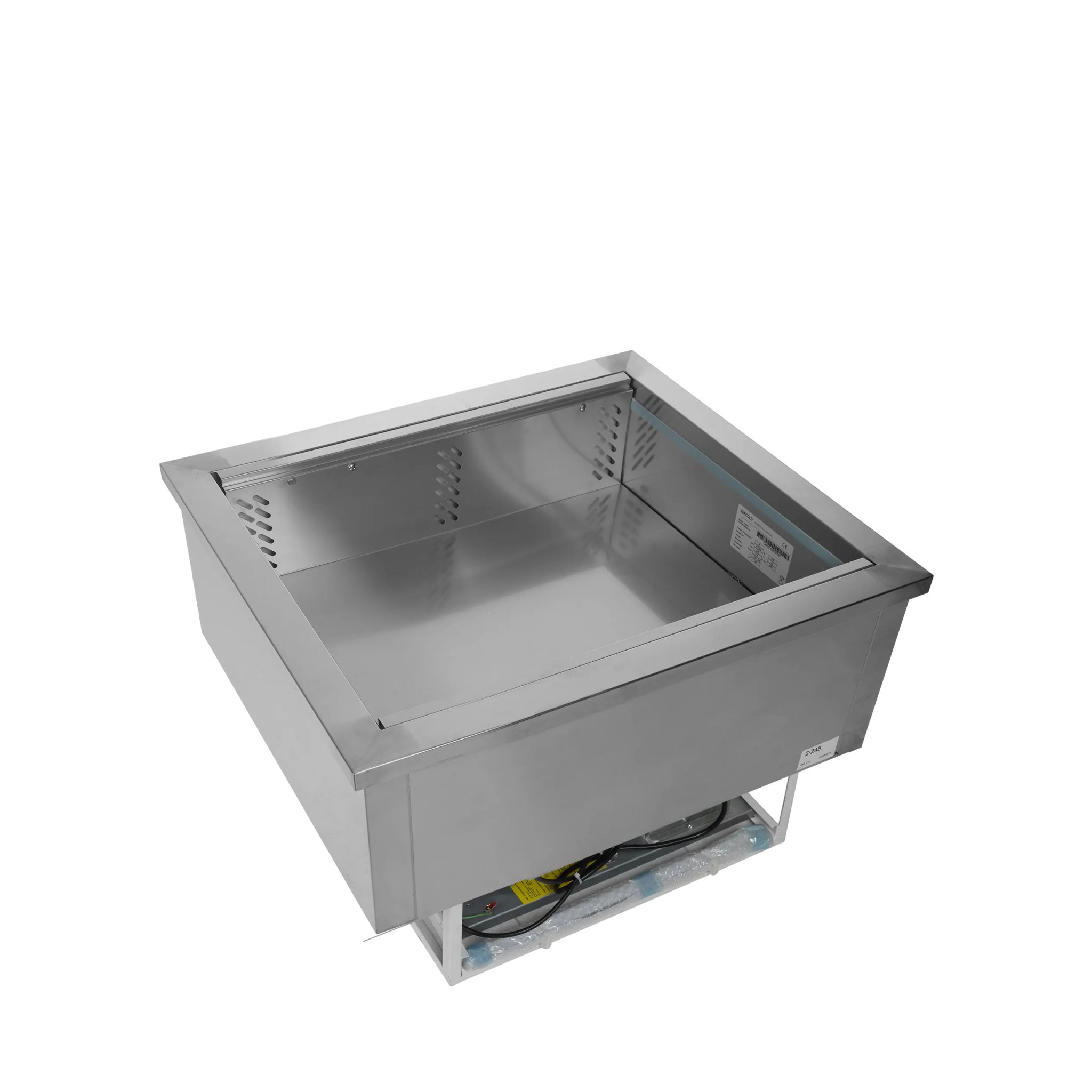 Tefcold CW2V 2 x 1/1GN Stainless Steel Drop-in Refrigerated Buffet Display Well