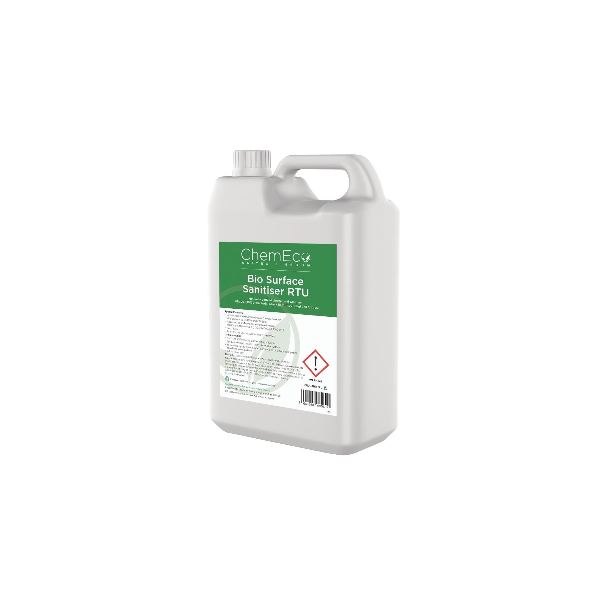 Non Branded CX940 Bio Surface Sanitiser RTU 5Ltr