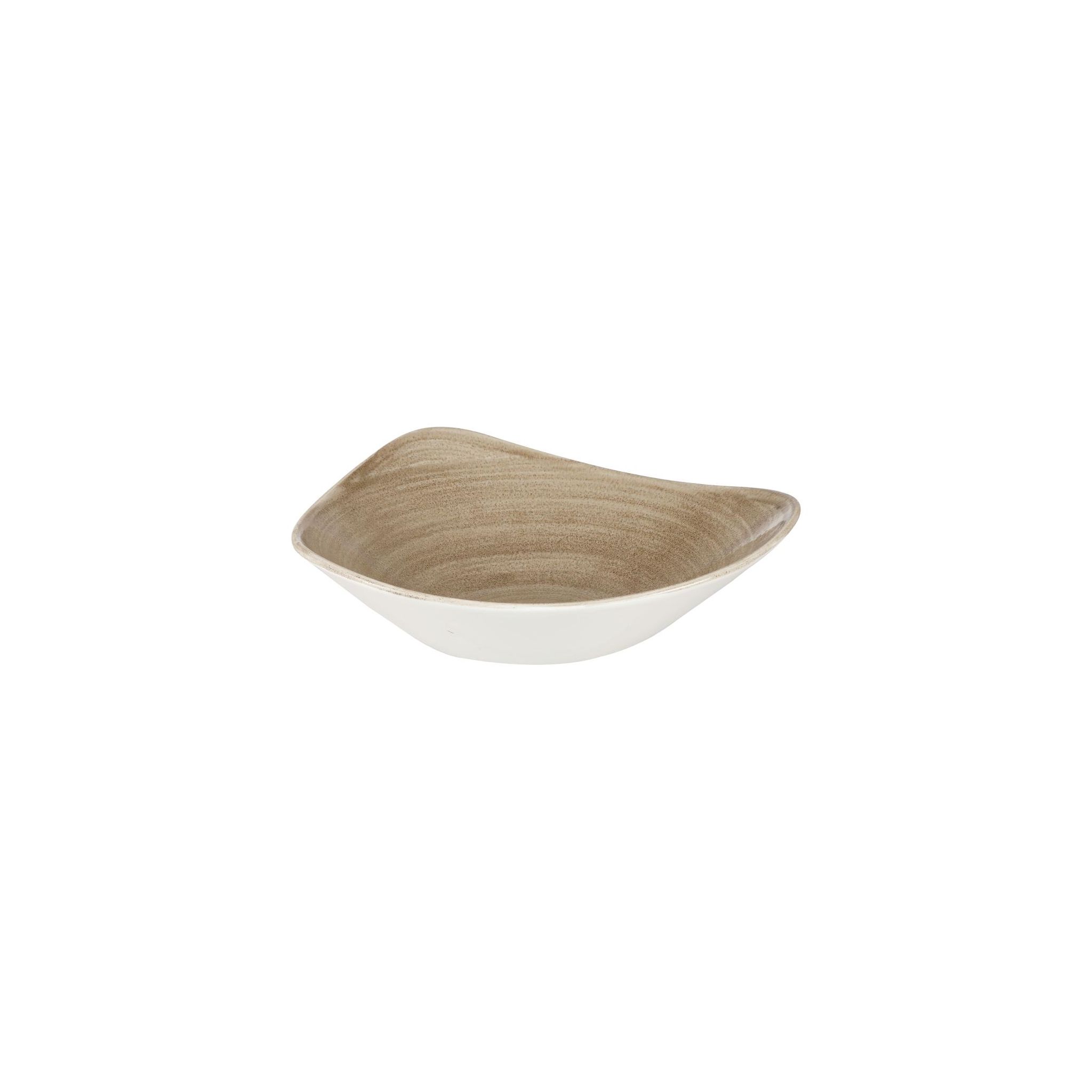 Churchill Stonecast Patina HC795 Antique Triangle Bowls Taupe 235mm (Pack of 12)