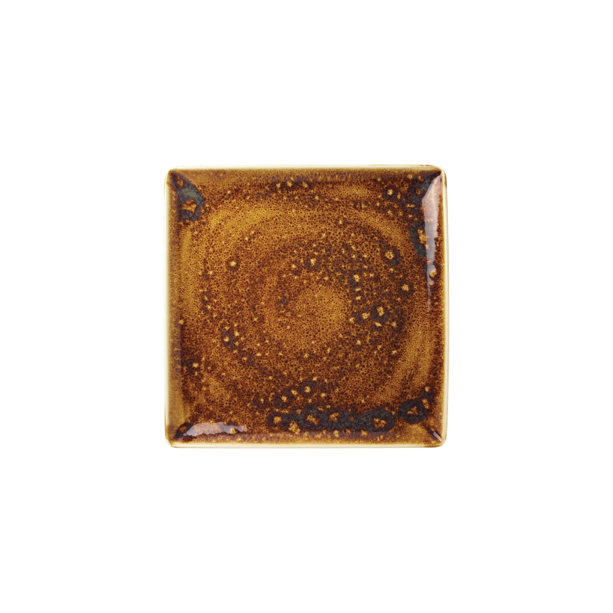 Steelite Vesuvius VV1842 Square One Amber 270 x 270mm (Pack of 12)