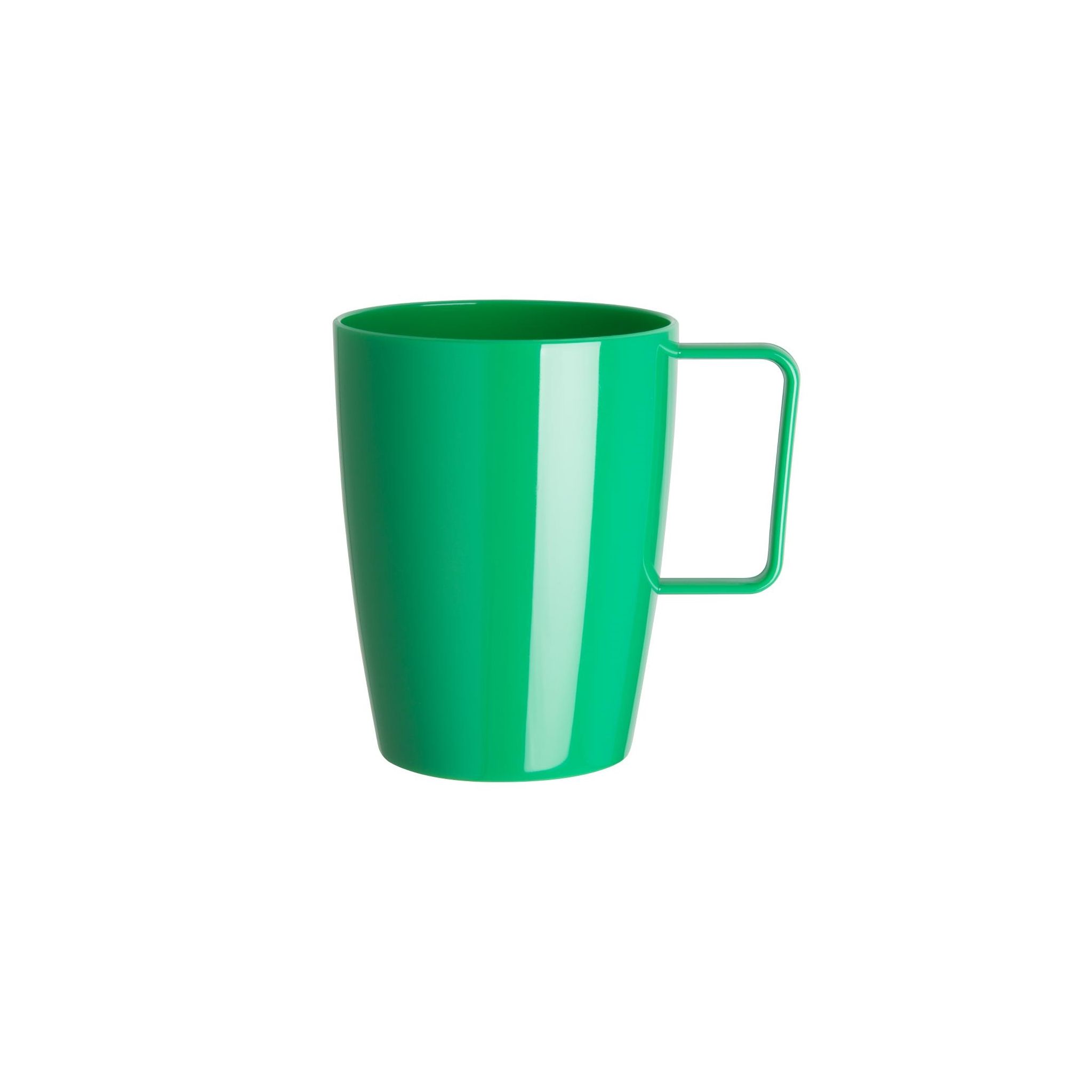 Olympia Kristallon CE287 Polycarbonate Handled Beakers Green 348.7ml (Pack of 12)