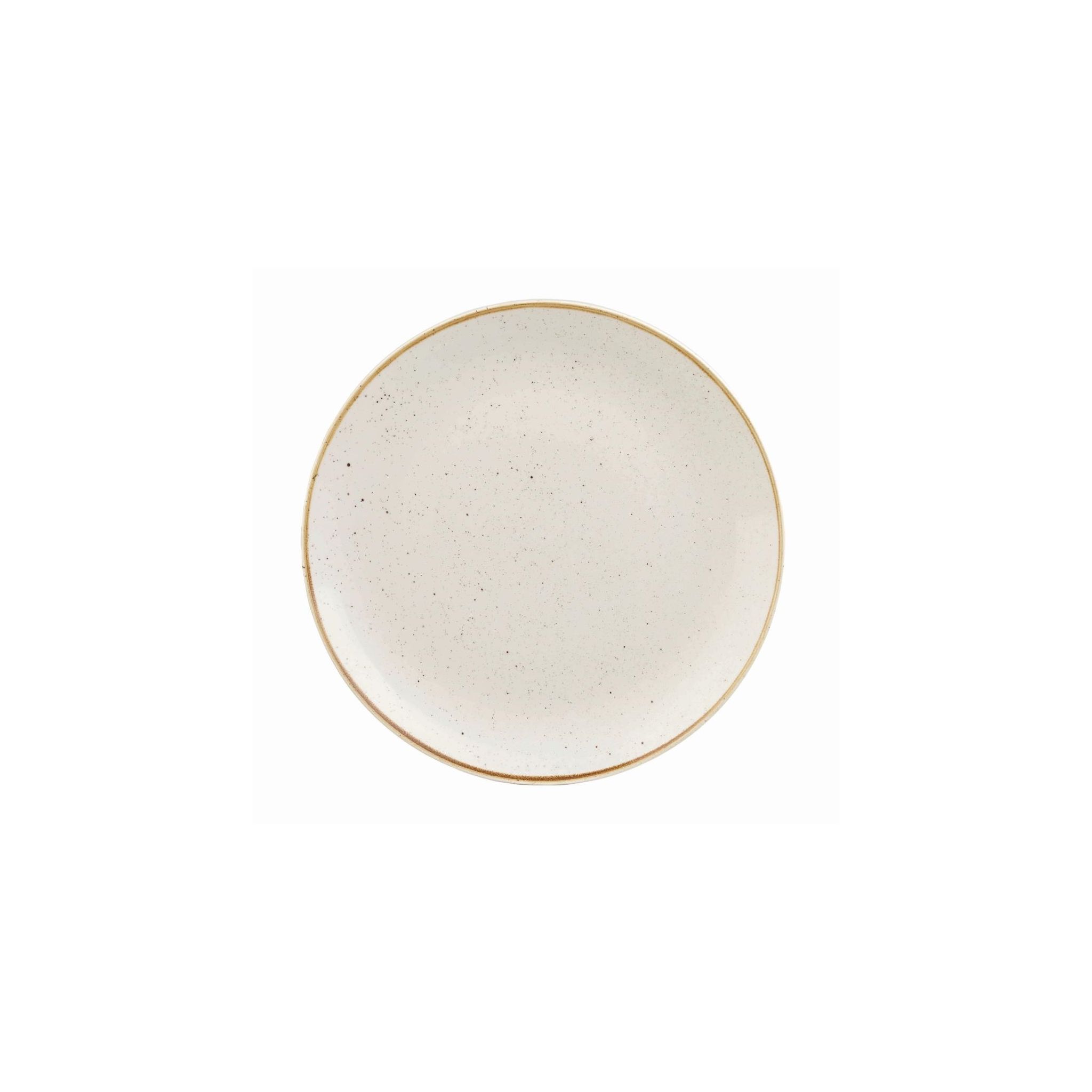 Churchill Stonecast DK518 Round Coupe Plates Barley White 260mm (Pack of 12)