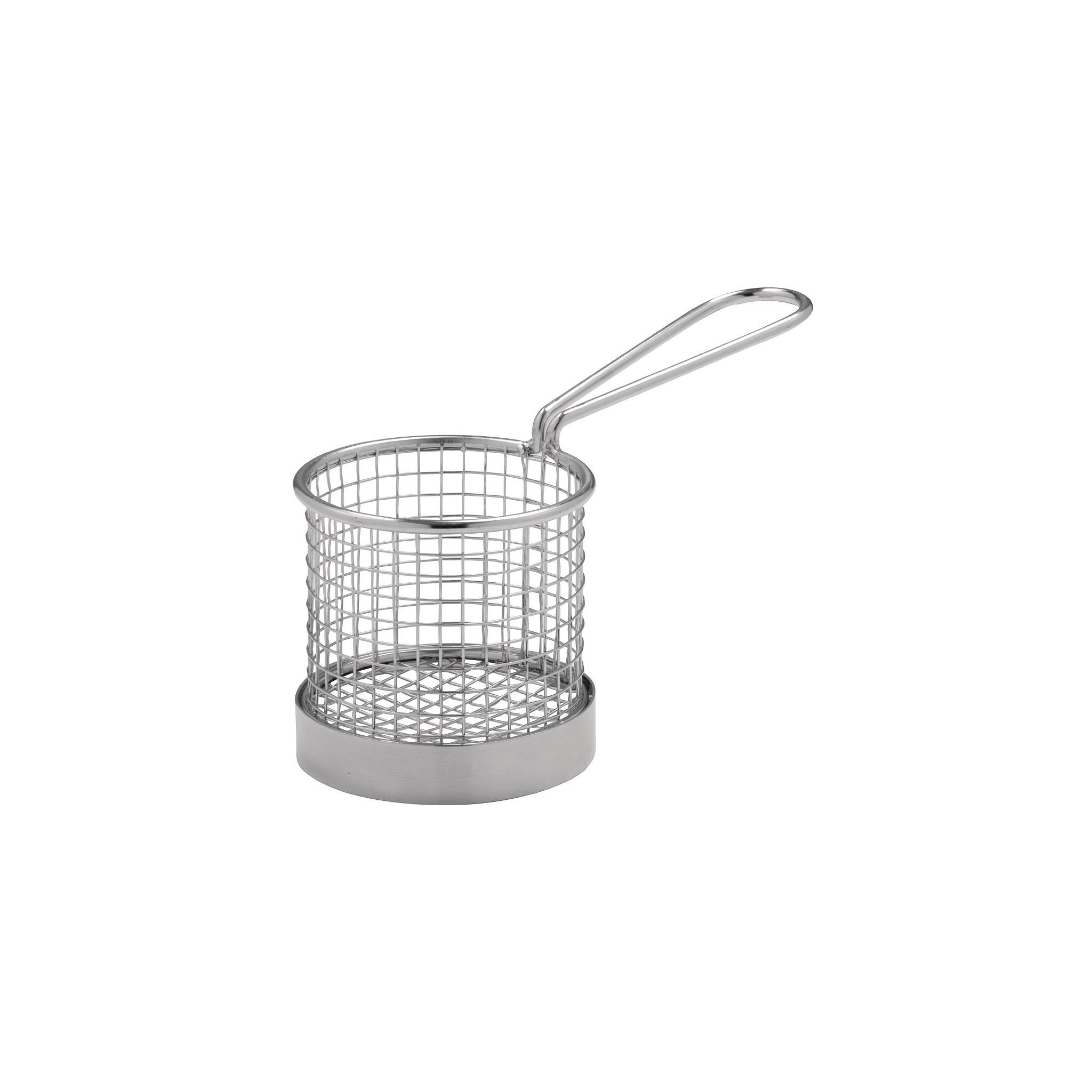 Olympia CE148 Chip basket Round with Handle 80mm