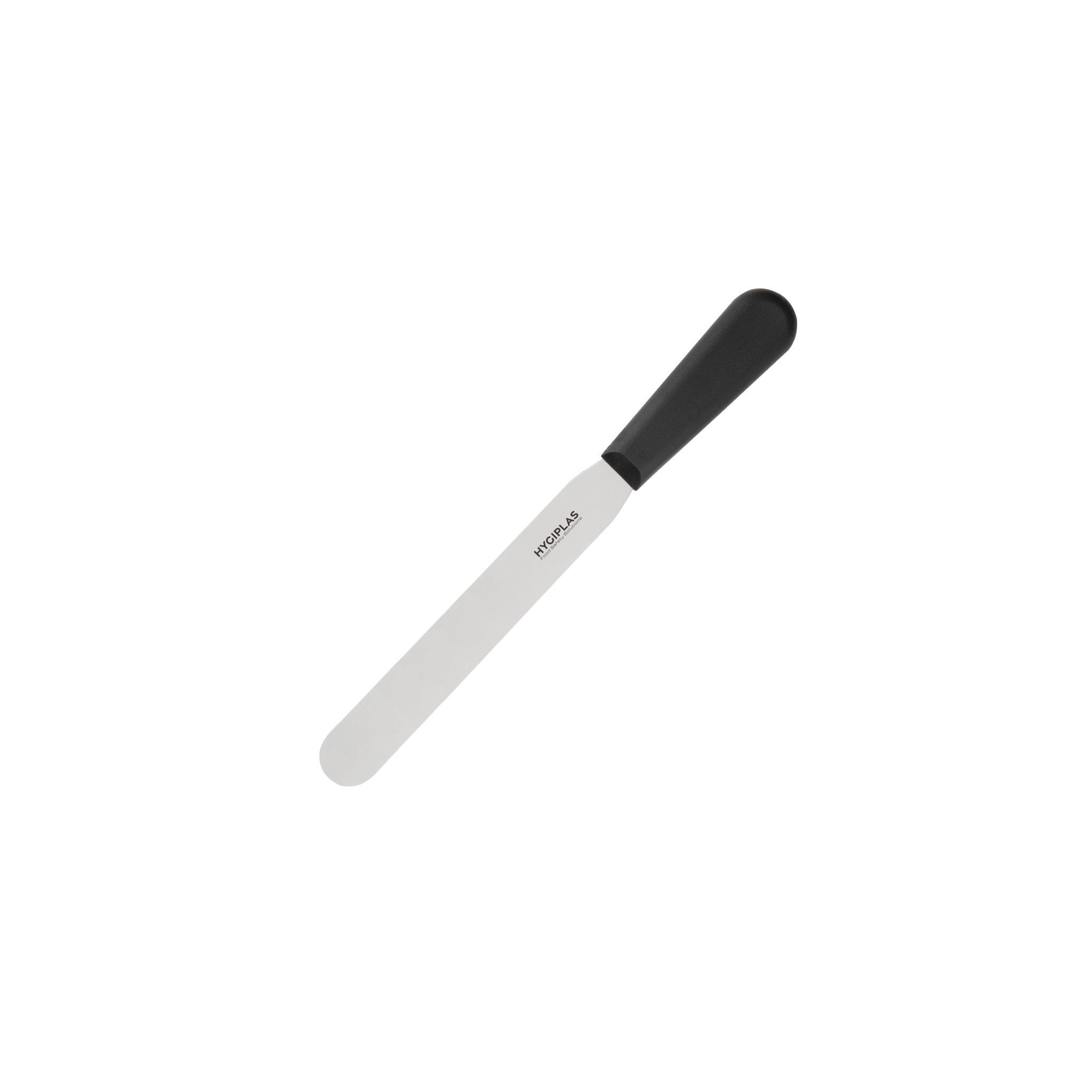 Hygiplas D404 Straight Flexible Blade Palette Knife Black 8"