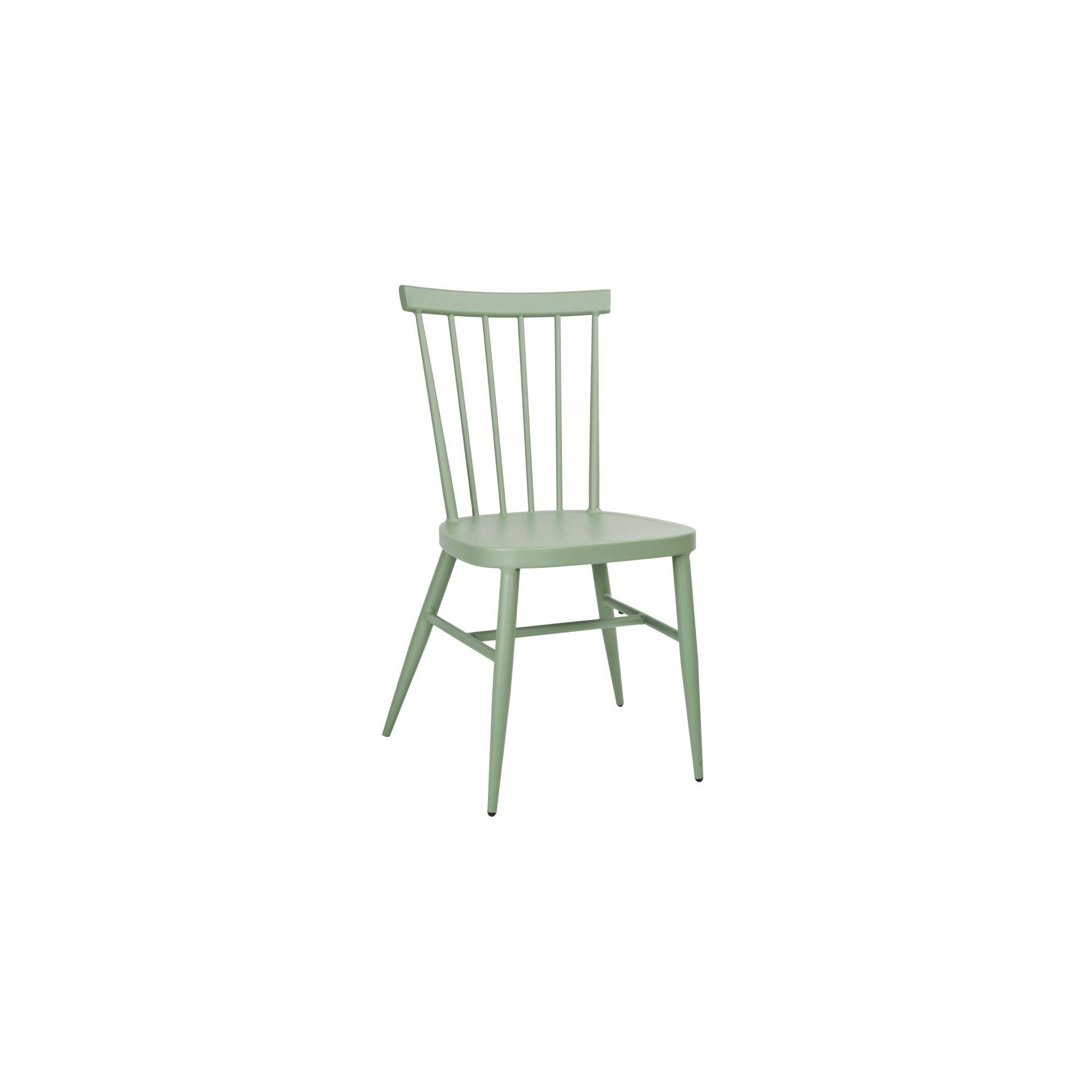 Bolero Windsor DX687 Set of 4 Aluminium Chairs Green