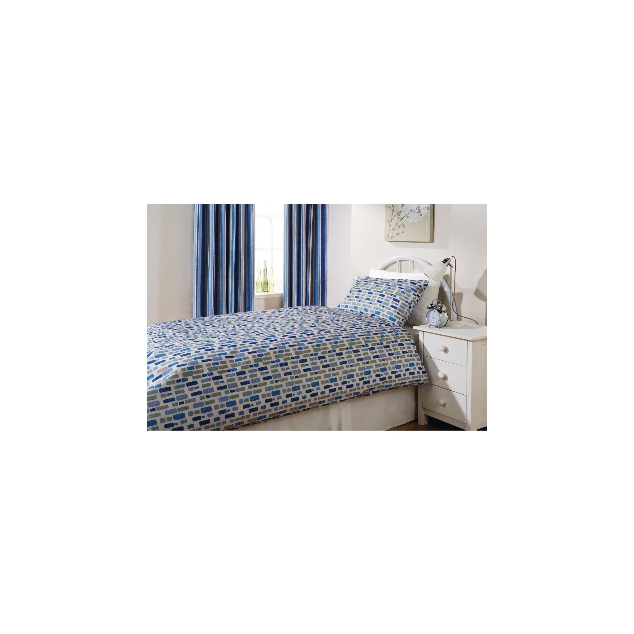 Mitre Essentials Florence GU374 Pebble Pillowcase Cobalt