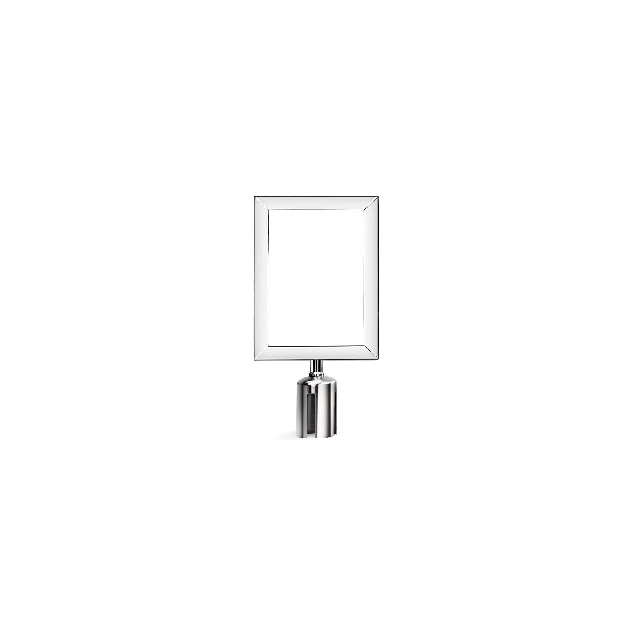 Prepara FB117 Removable S/S Stanchion Top Sign Frame for FB110