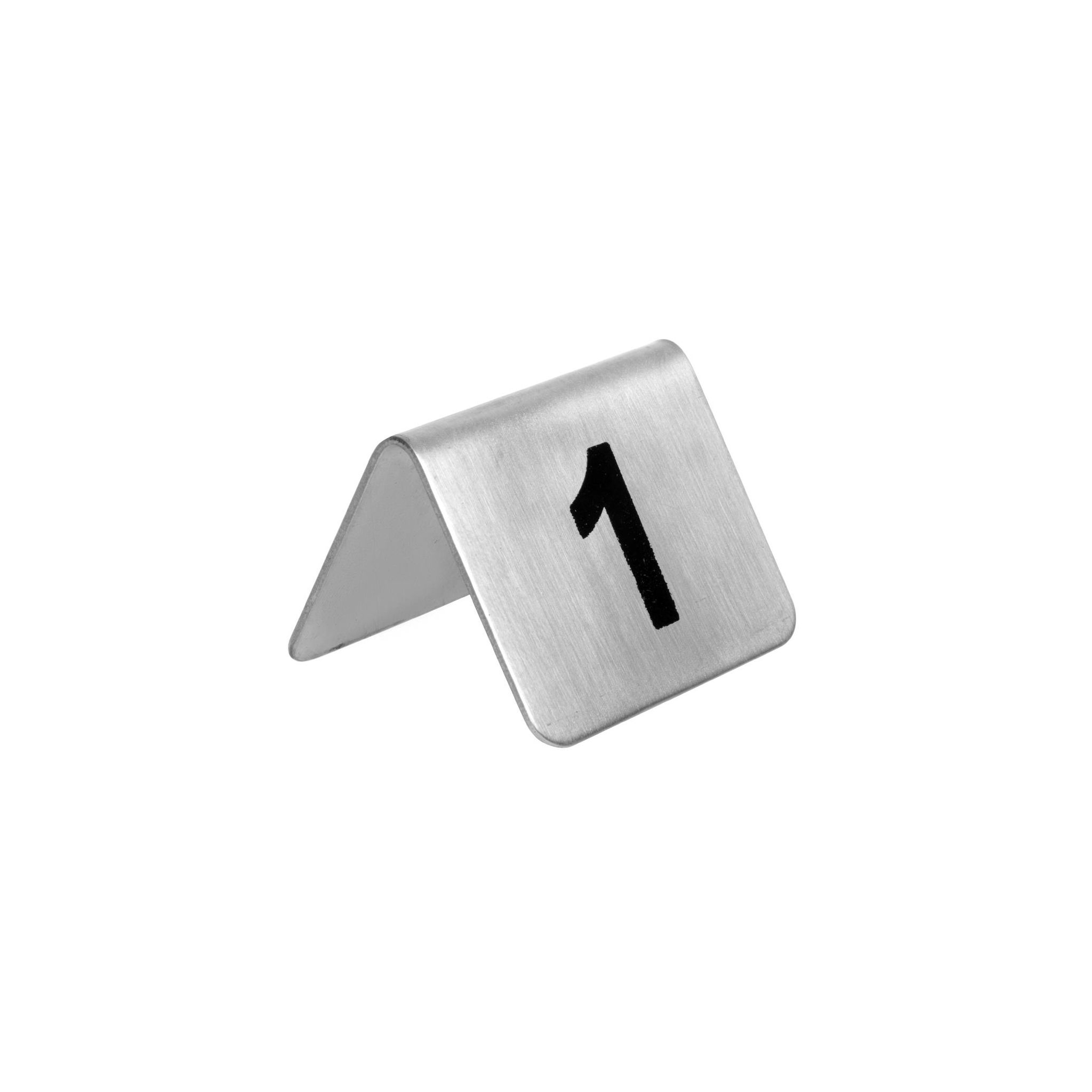 Olympia U046 Stainless Steel Table Numbers 1-10 (Pack of 10)