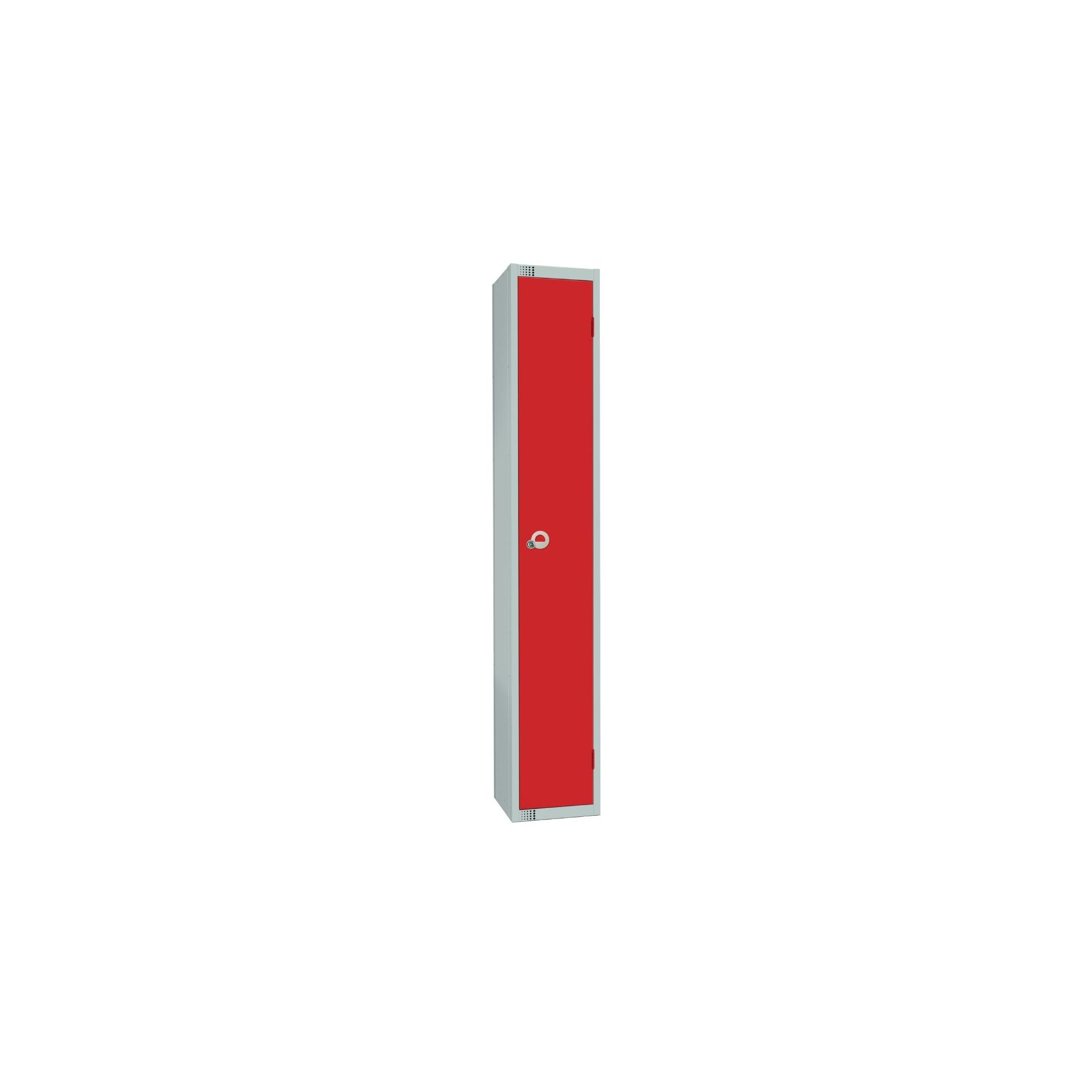 Elite Lockers W949-ELS Single Door Electronic Combination Locker with Sloping Top Red