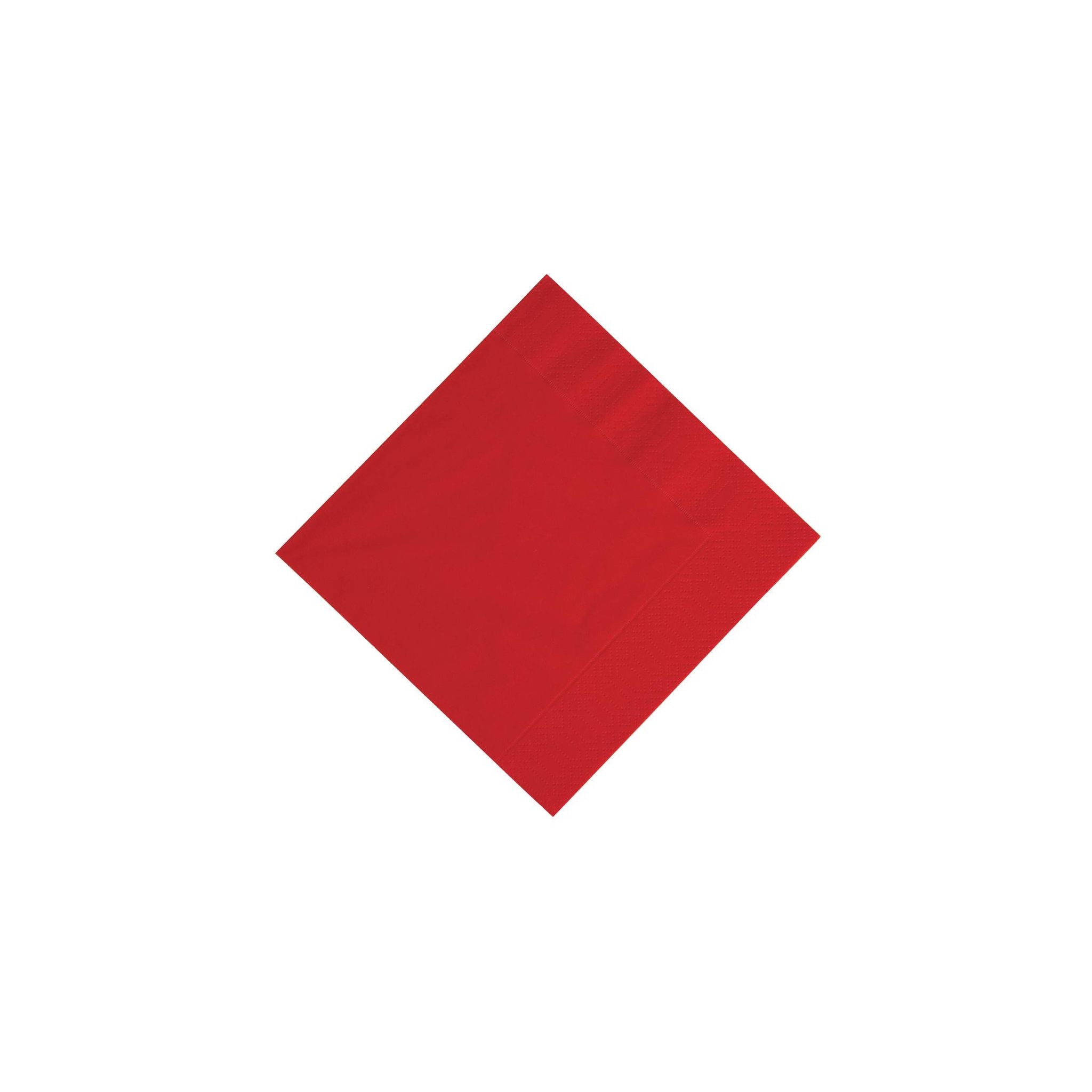 Duni GJ104 Lunch Napkin Red 33x33cm 3ply 1/4 Fold (Pack of 1000)