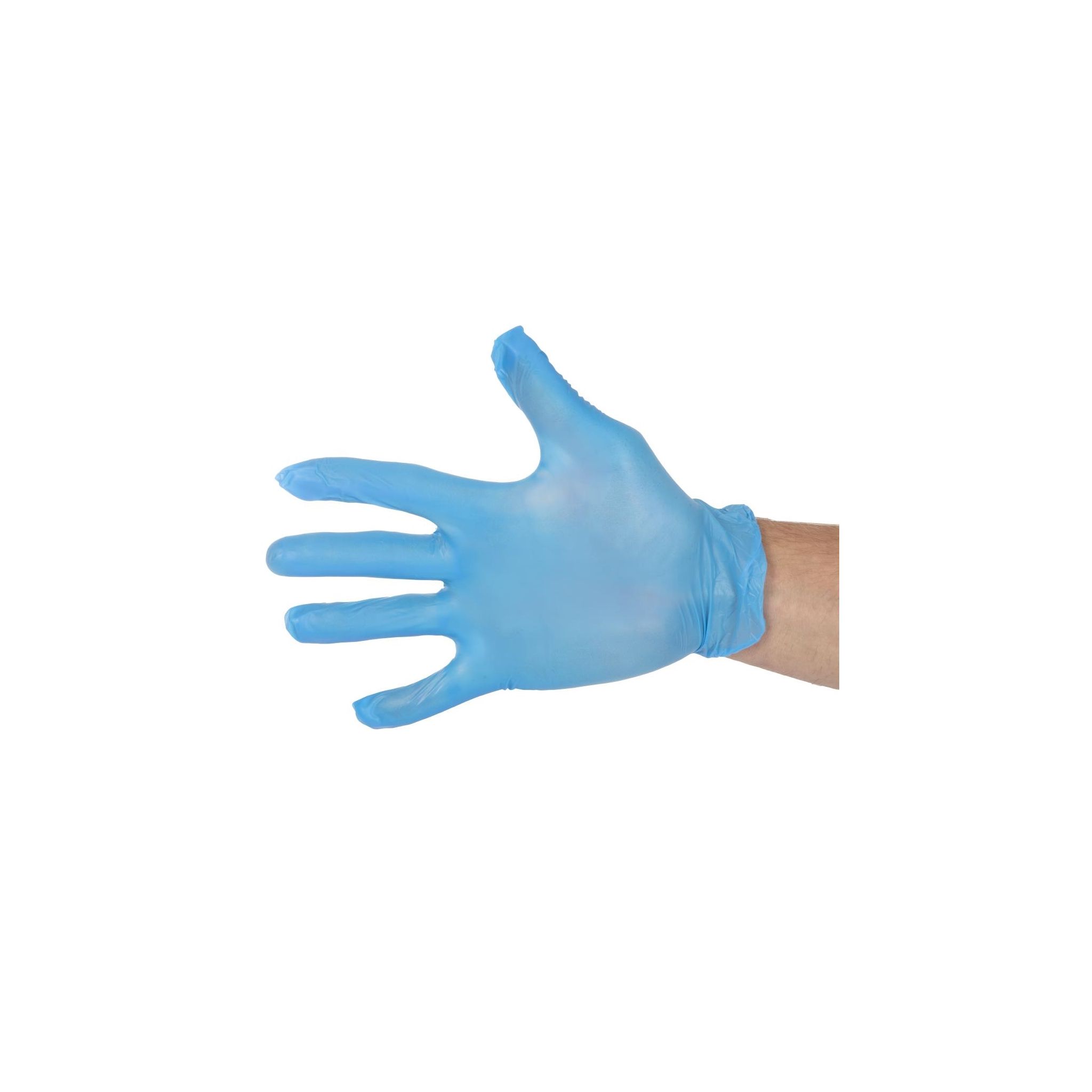 Hygiplas CF403-M Vinyl Food Prep Gloves Blue Powder Free Medium (Pack of 100)