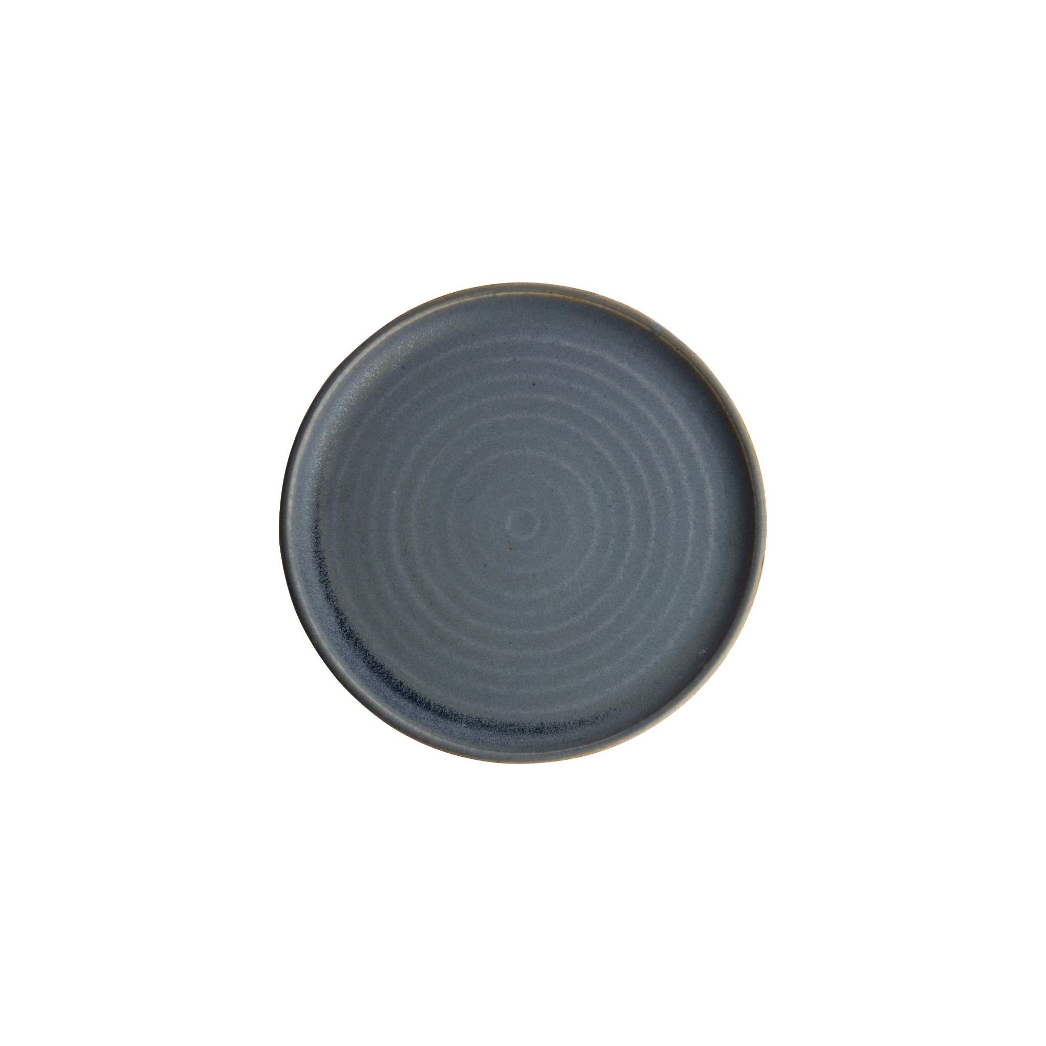 Olympia Canvas FA303 Small Rim Round Plate Blue Granite 265mm (Pack of 6)