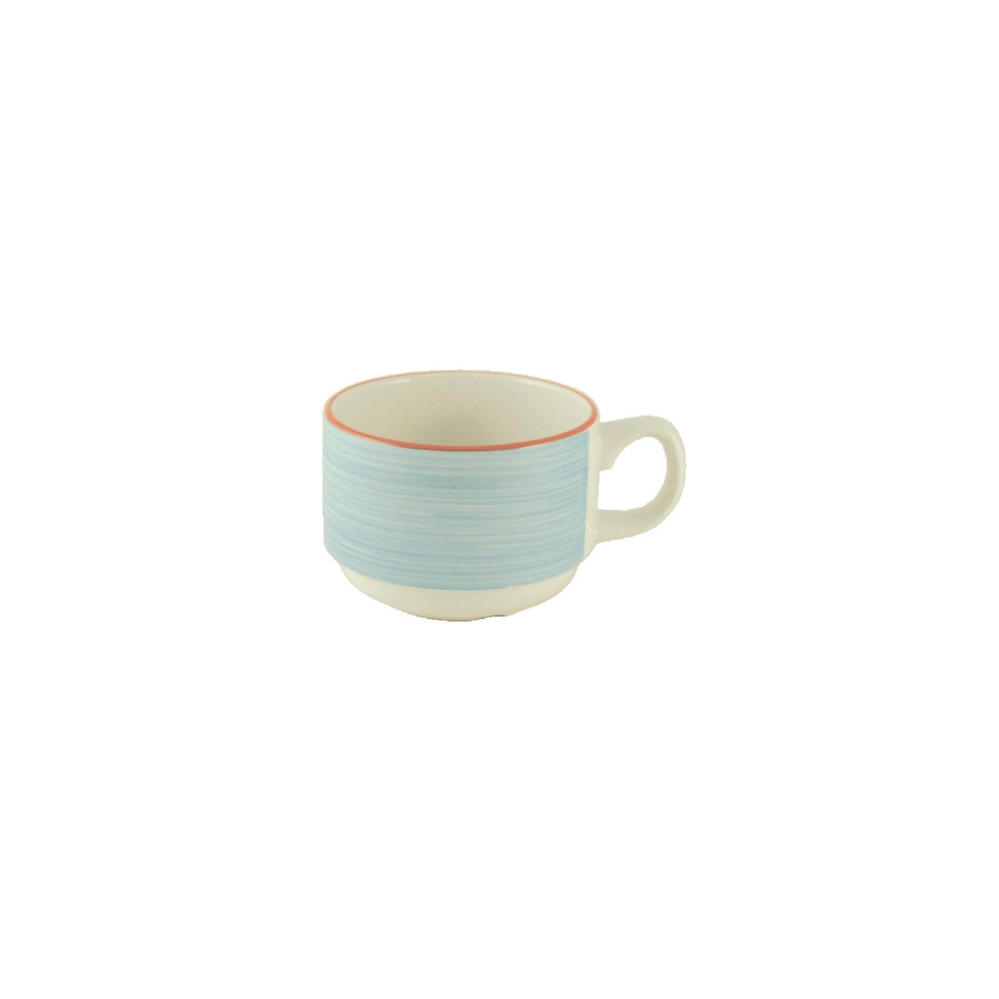 Steelite Rio V3069 Blue Slimline Stacking Cups 200ml (Pack of 36)