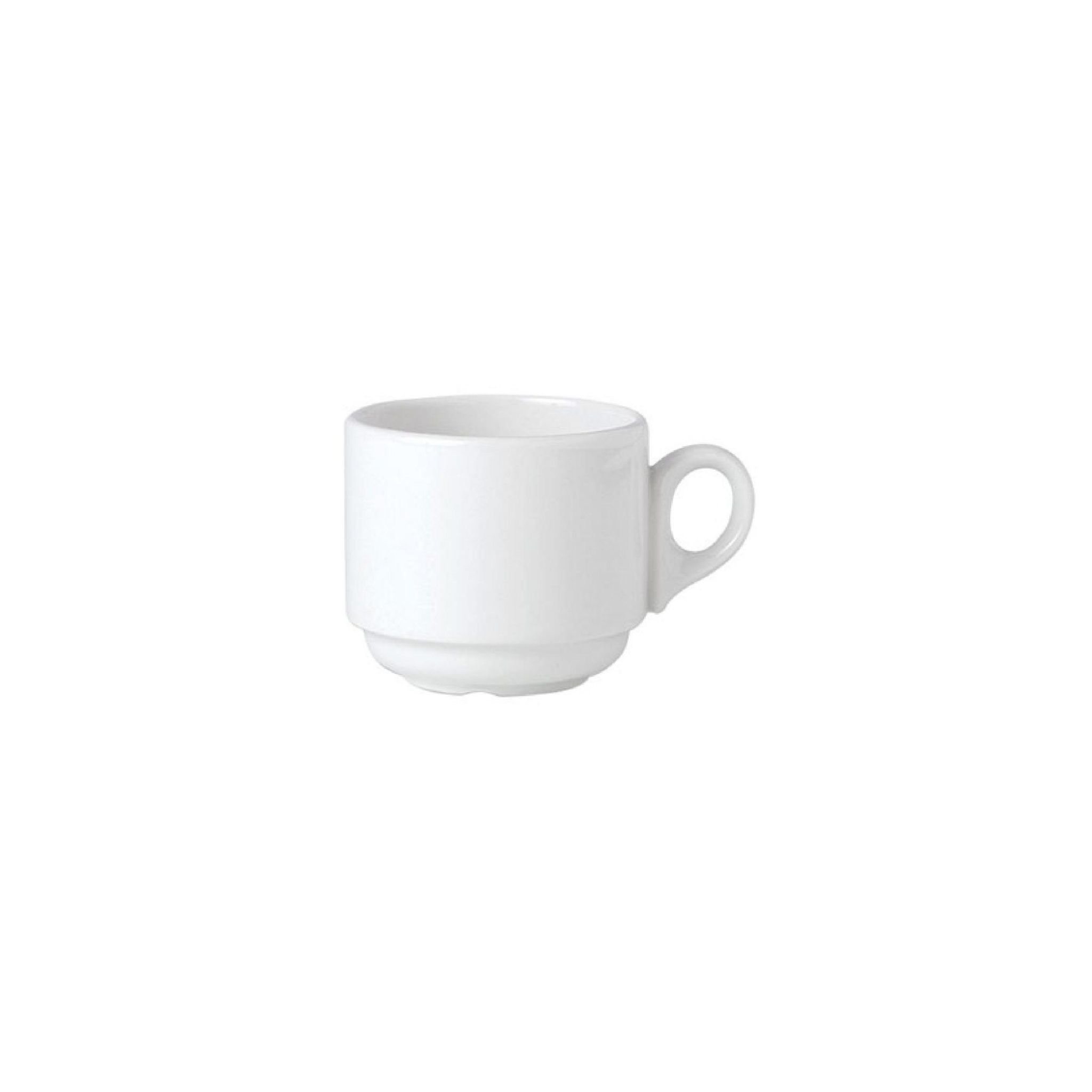 Steelite Simplicity White V0040 Atlanta Stacking Cups 212ml (Pack of 36)
