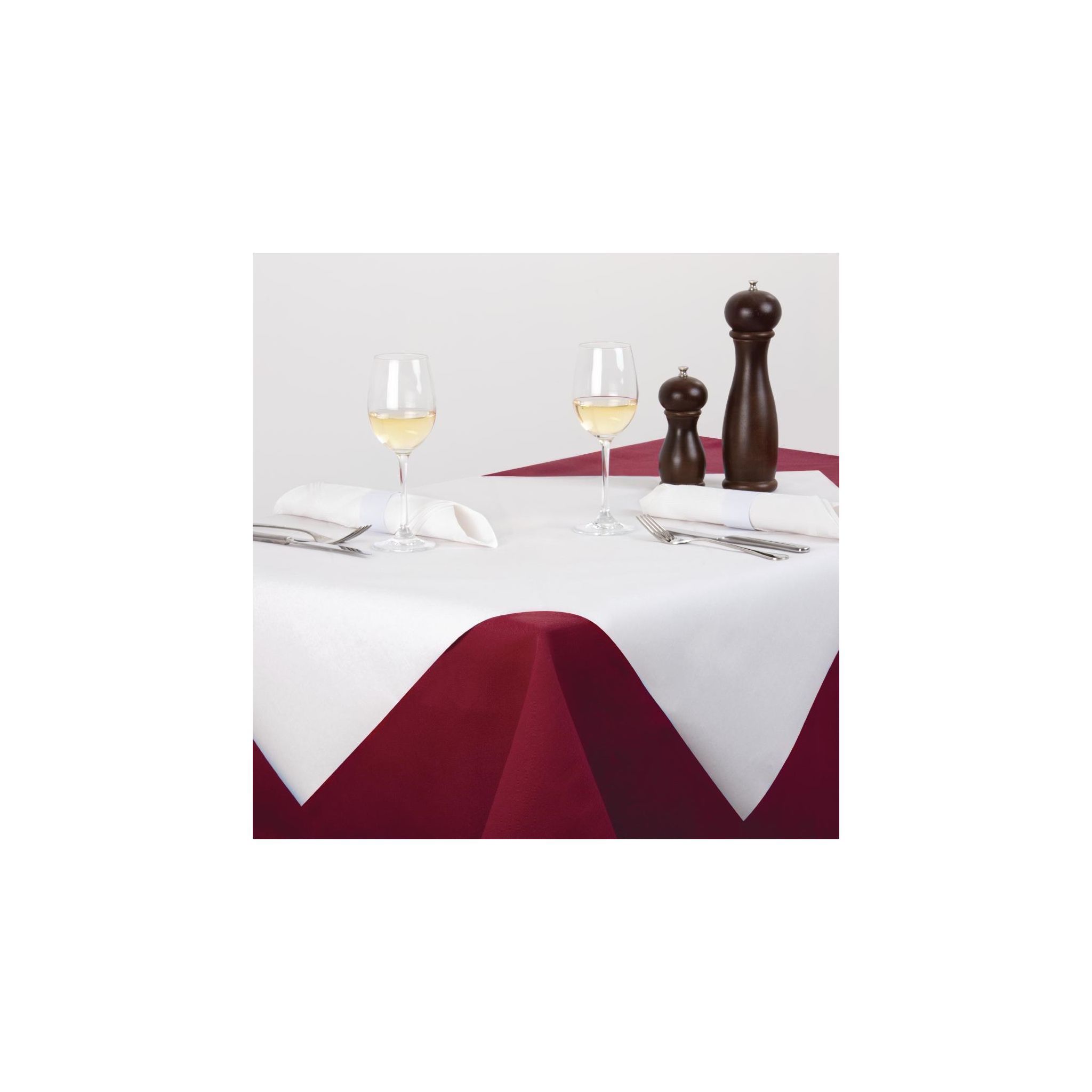 Duni Dunisilk GJ126 Slipcovers White 840mm (Pack of 100)