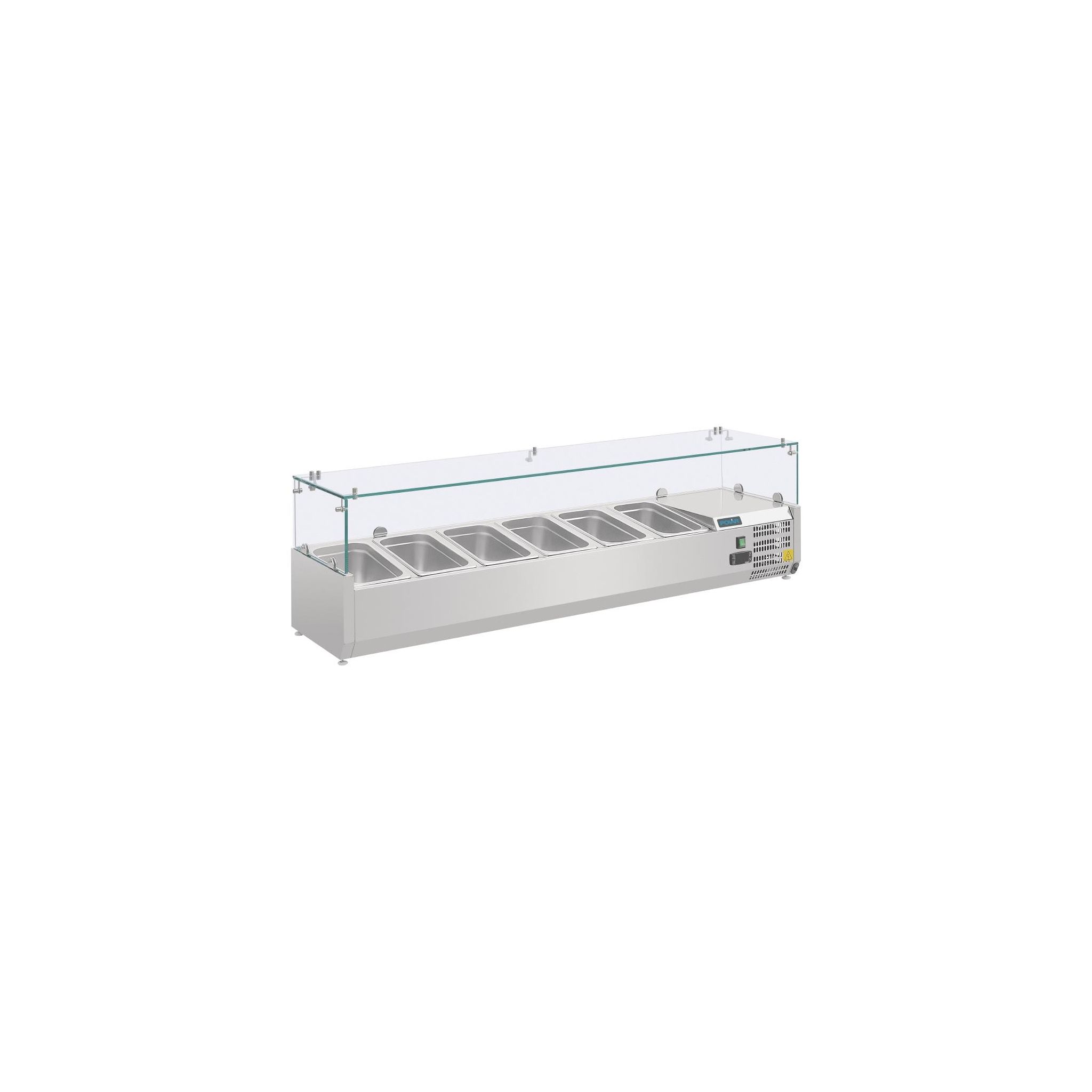 Polar G-Series AB090 6 x 1/4GN Refrigerated Countertop Food Prep Display Topping Unit