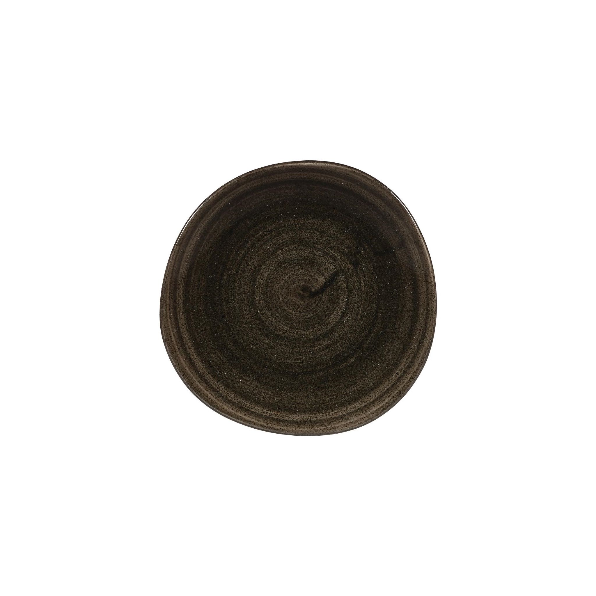 Churchill Stonecast Patina DY904 Round Trace Plates Iron Black 186mm (Pack of 12)