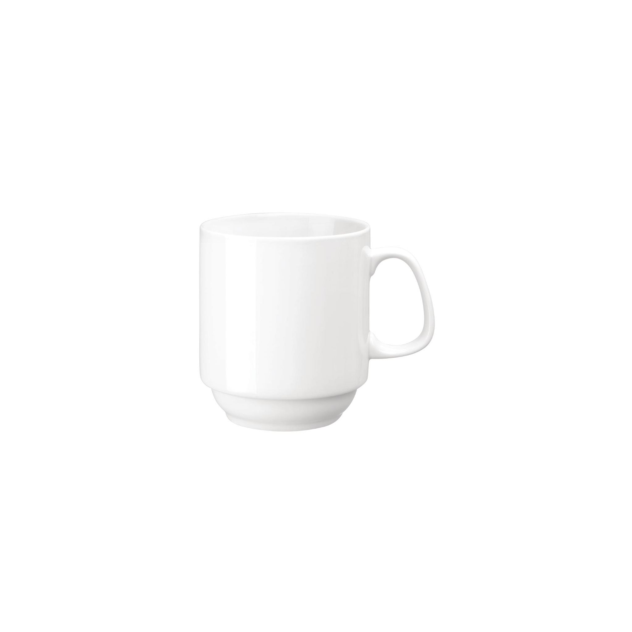 Olympia Whiteware CB461 Stacking Mugs White 284ml (Pack of 12)