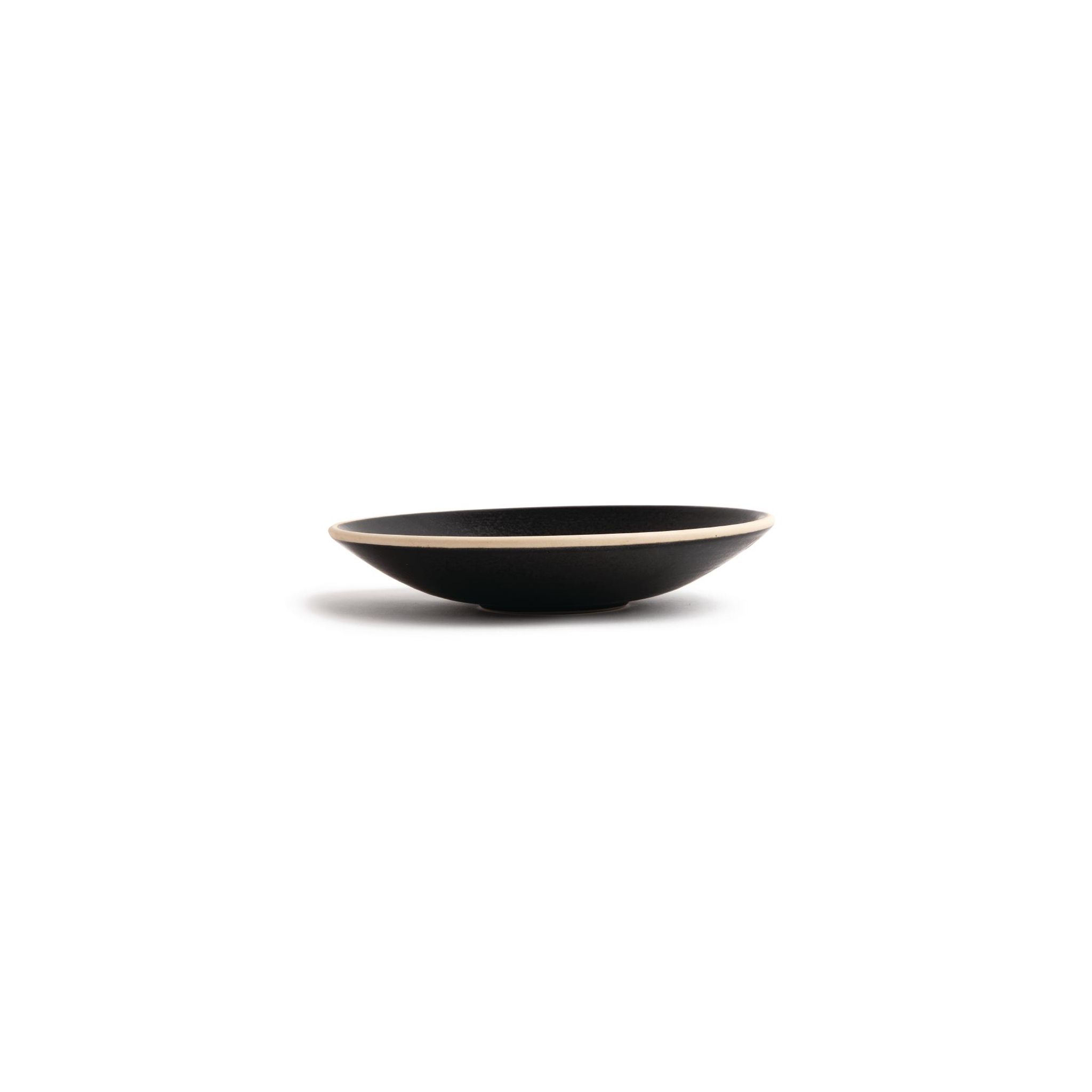 Olympia Canvas FA319 Shallow Tapered Bowl Delhi Black 200mm (Pack of 6)