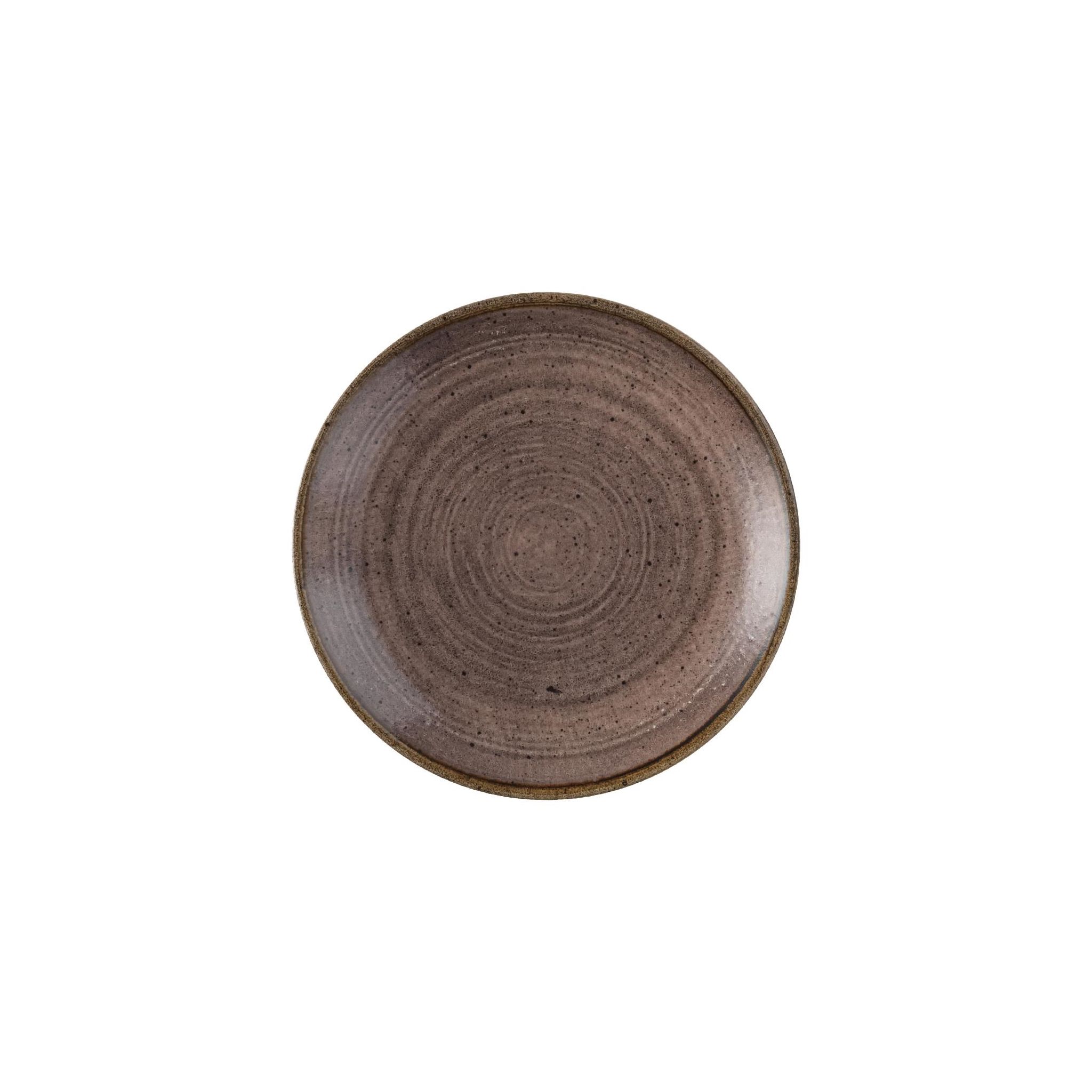 Churchill Stonecast Raw Evolve FS849 Coupe Plates Brown 165mm (Pack of 12)