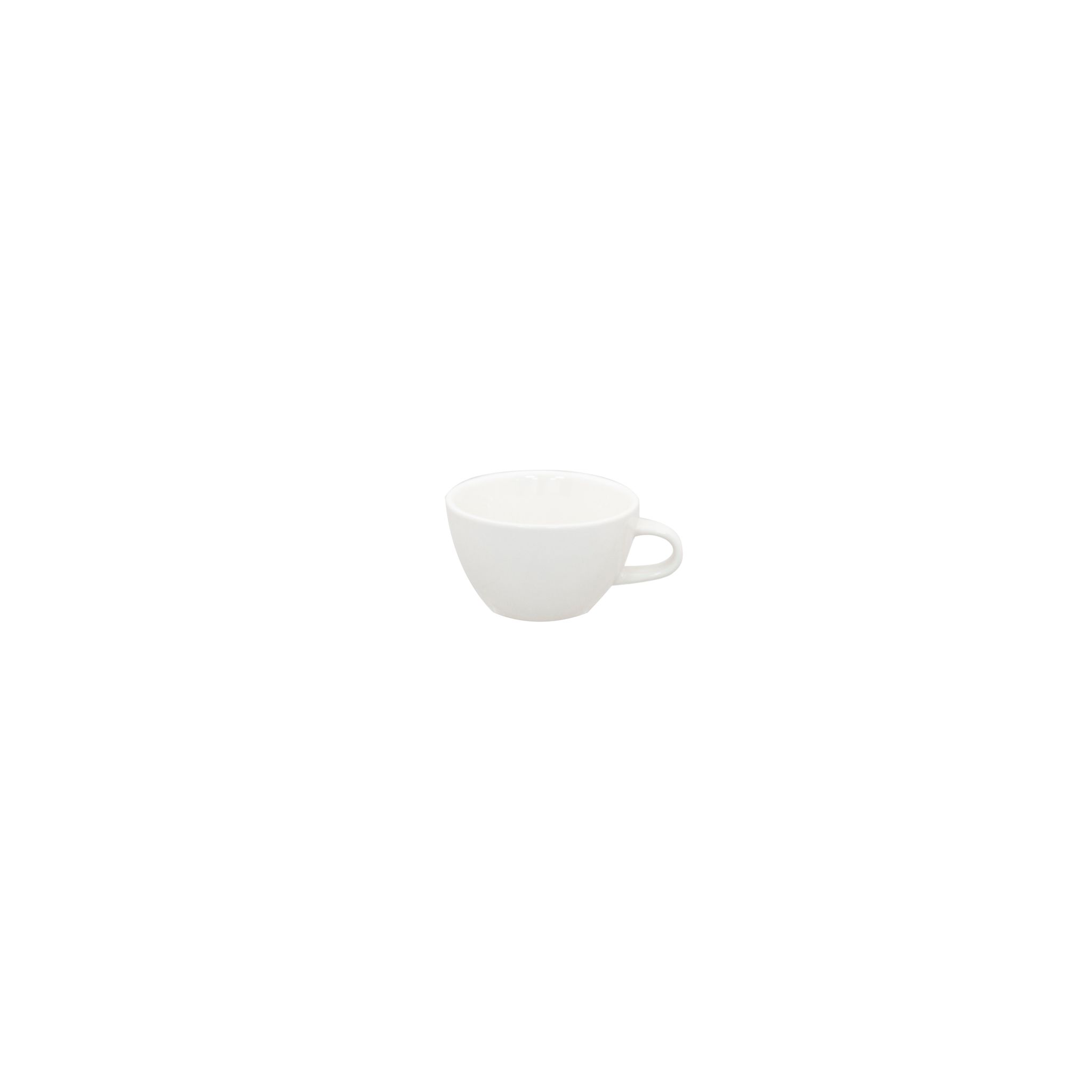 Superwhite BN400 Porcelain Bowl Shaped Cups White 340ml (Pack of 12)