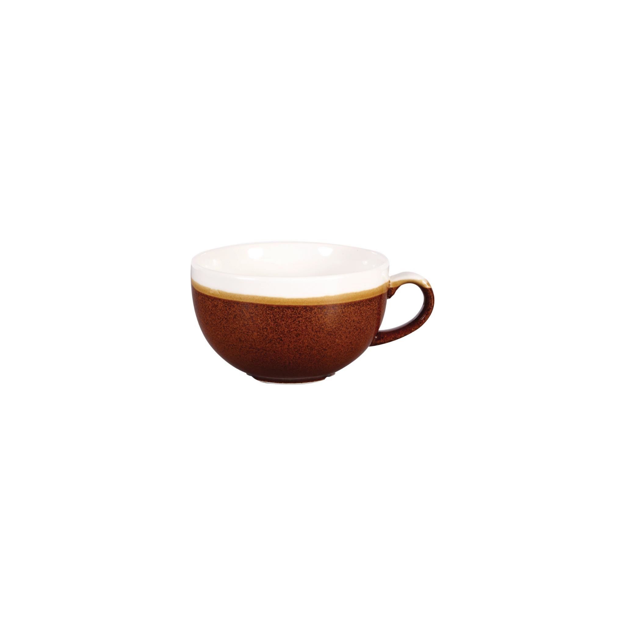 Churchill Monochrome DR677 Cappuccino Cups Cinnamon Brown 340ml (Pack of 12)