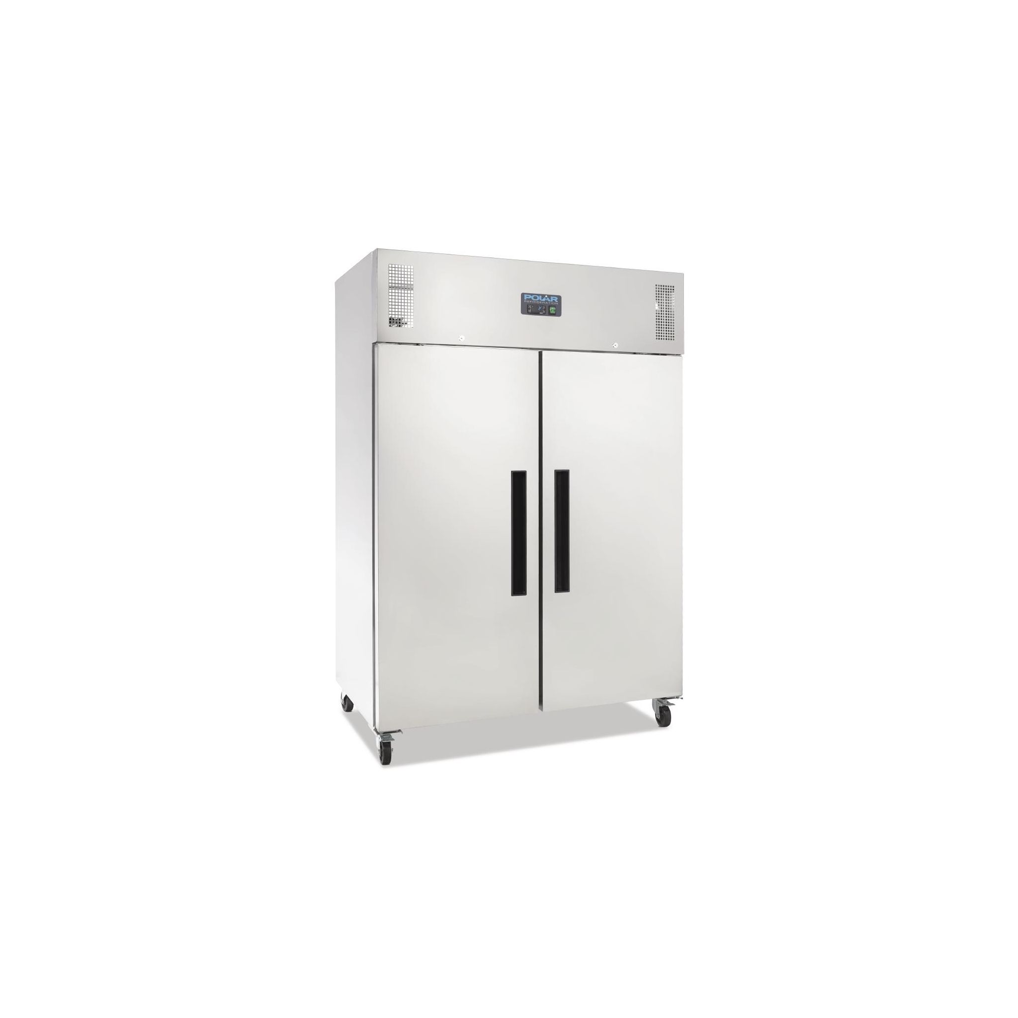 Polar G-Series G594 Medium Duty 1200 Ltr Upright Double Door Stainless Steel Fridge