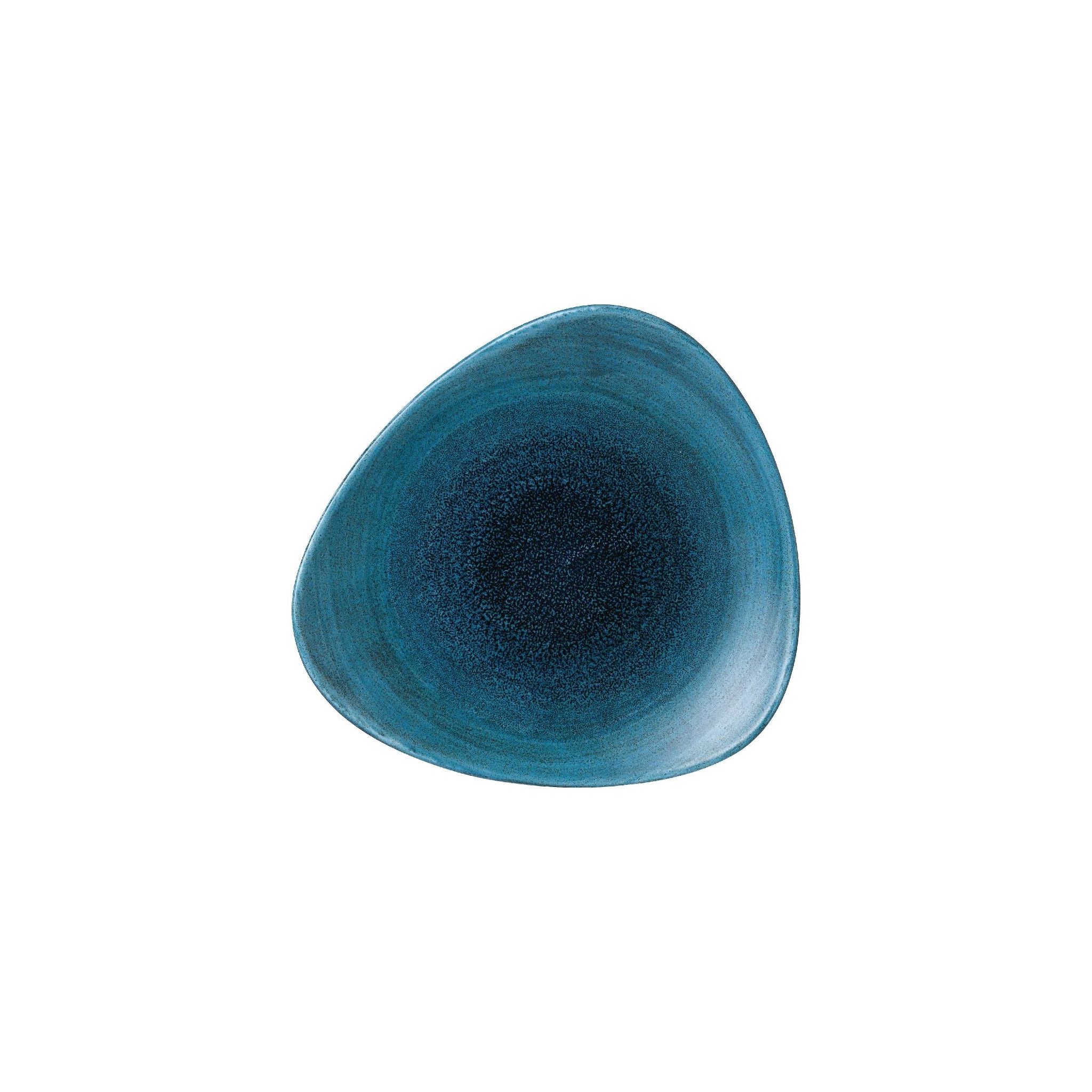 Churchill Stonecast Aqueous FJ972 Lagoon Triangle Plates 9 " (Pack of 12)