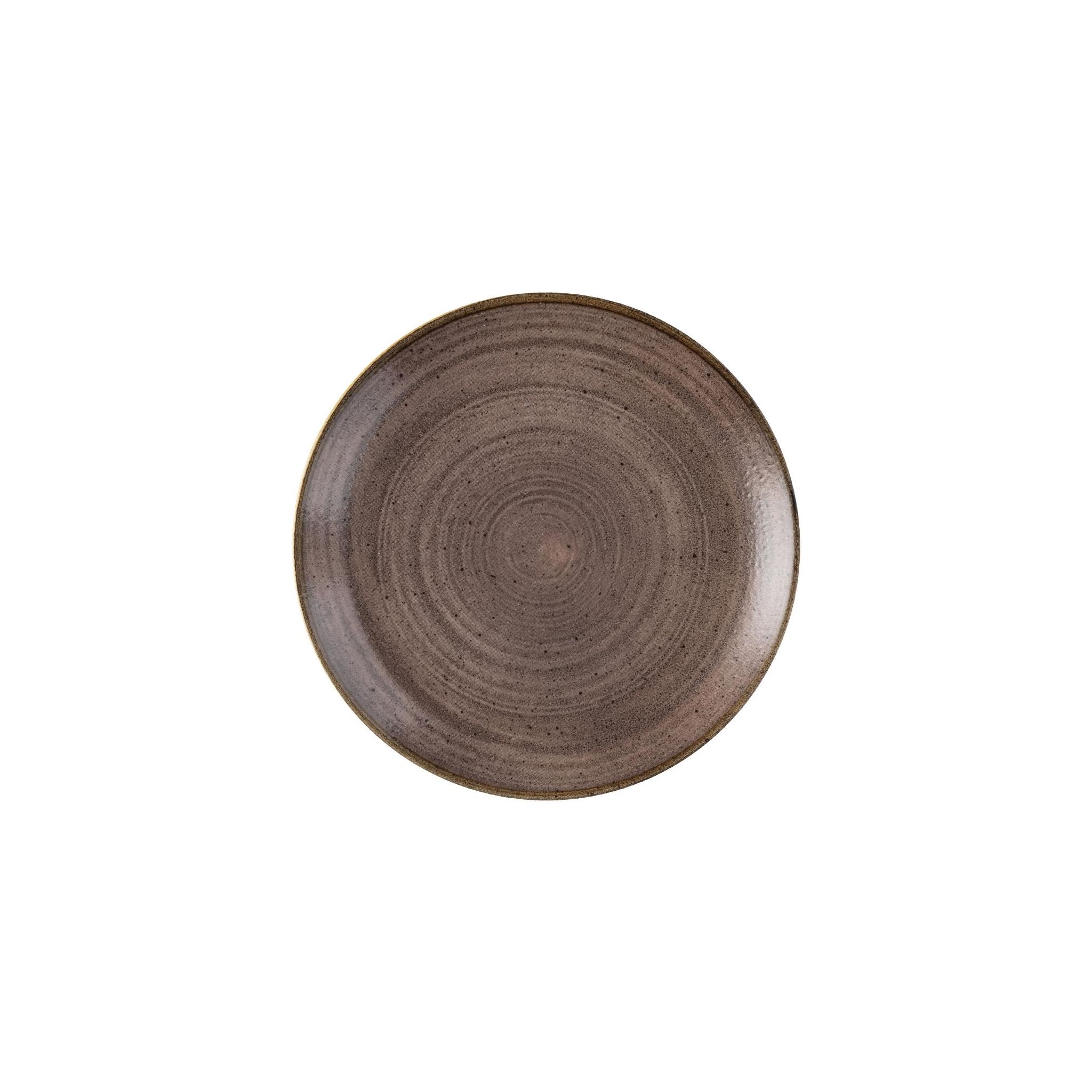 Churchill Stonecast Raw Evolve FS848 Coupe Plates Brown 219mm (Pack of 12)