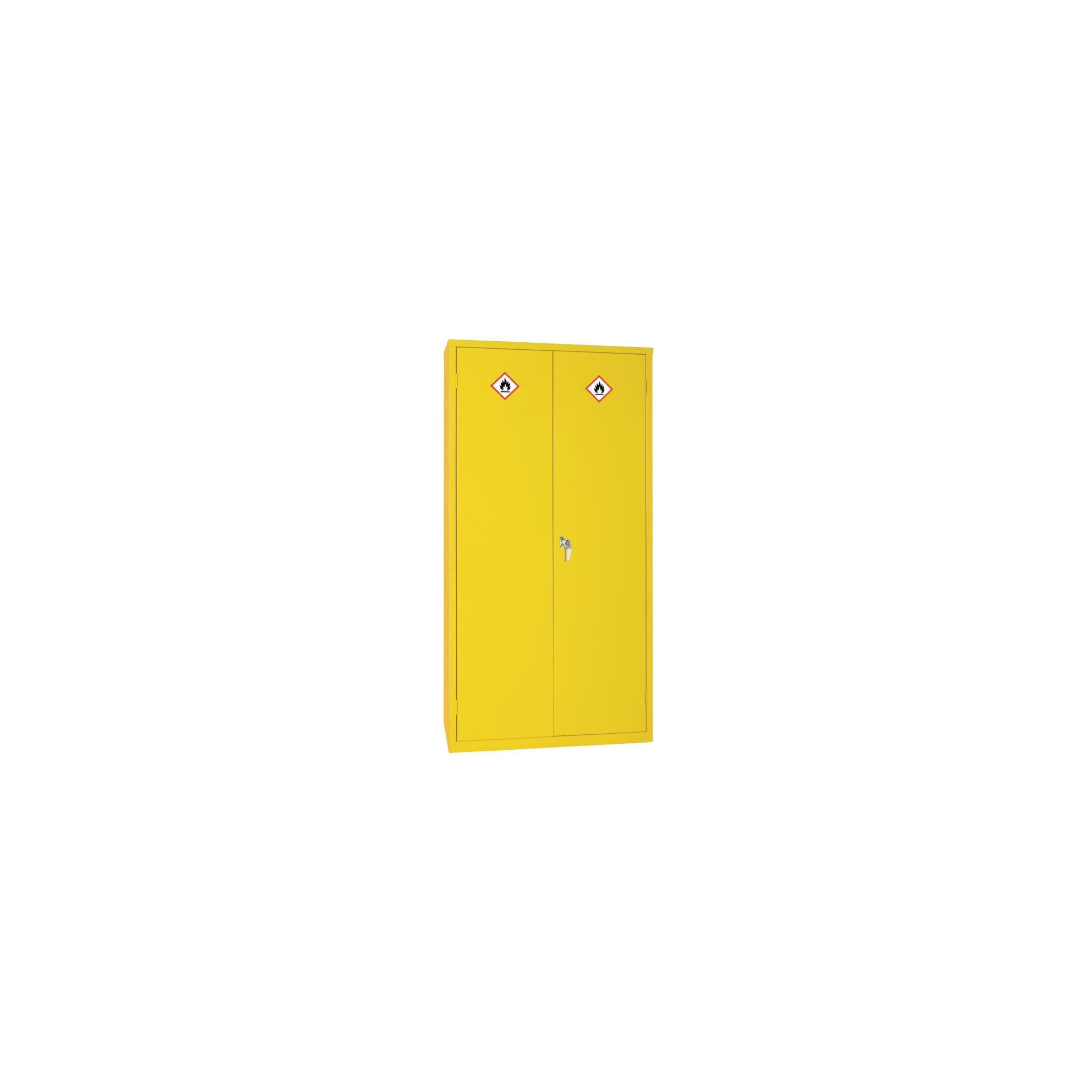 Elite Lockers CD996 Hazardous Substance Cabinet Double Door Yellow 50Ltr