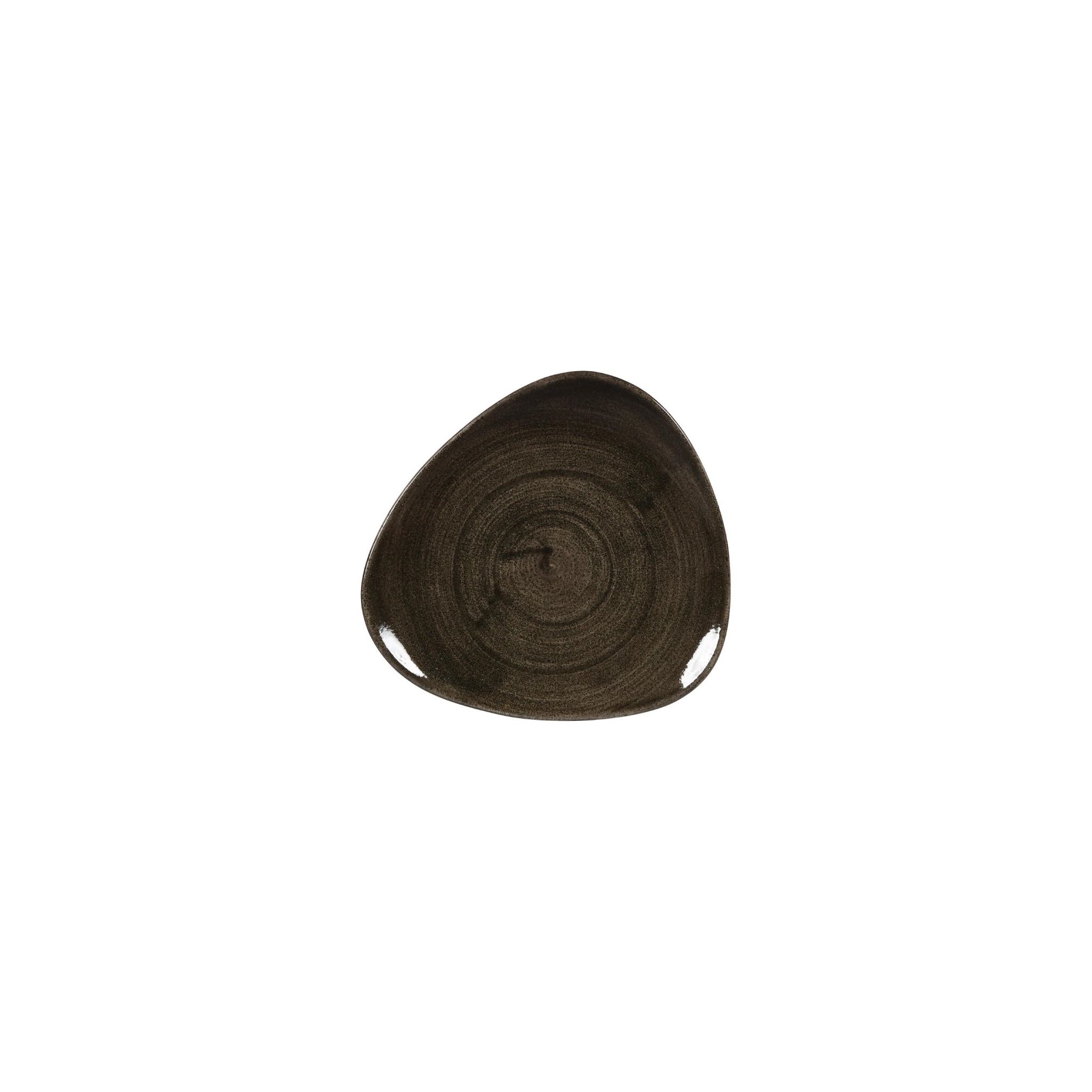 Churchill Stonecast Patina DY908 Lotus Plates Iron Black 192mm (Pack of 12)