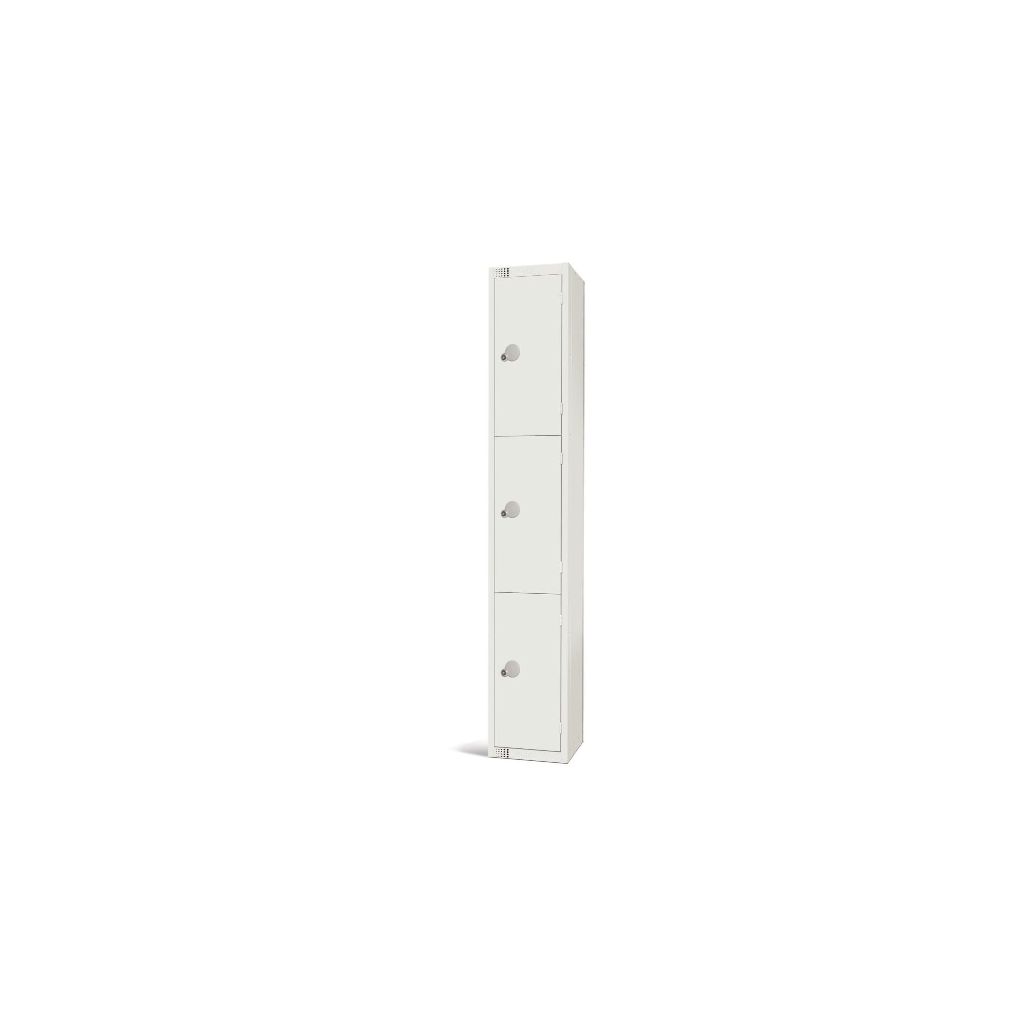 Elite Lockers GR304-CL Three Door Manual Combination Locker White