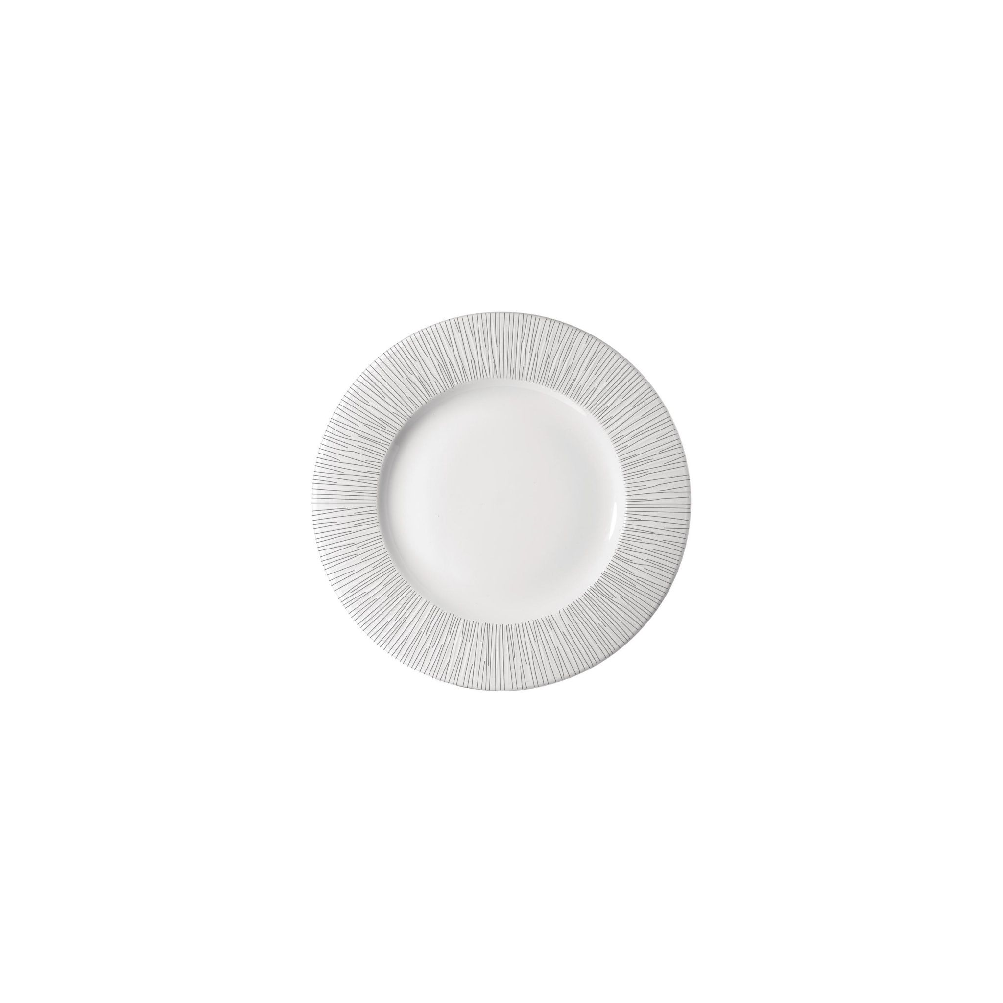 Churchill Bamboo DK401 Wide Rim Plates White 301mm (Pack of 12)