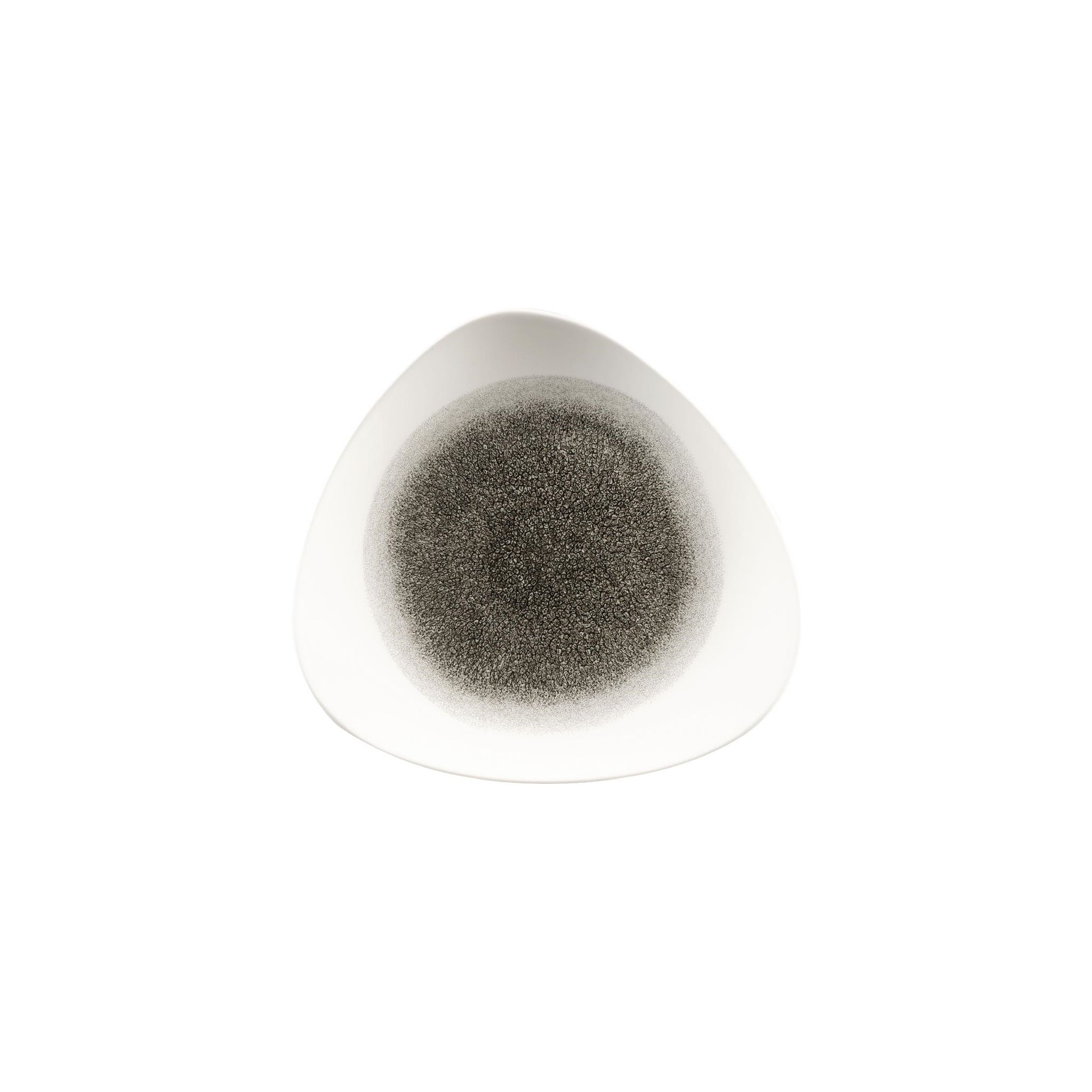 Churchill Studio Prints Raku FC130 Triangle Plates Quartz Black 311mm (Pack of 6)