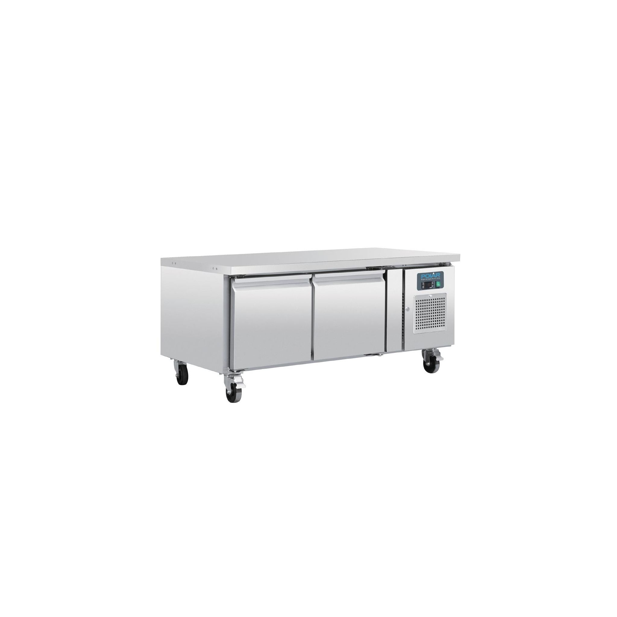 Polar U-Series DA462 127 Ltr 2 Door Stainless Steel Refrigerated Chef Base