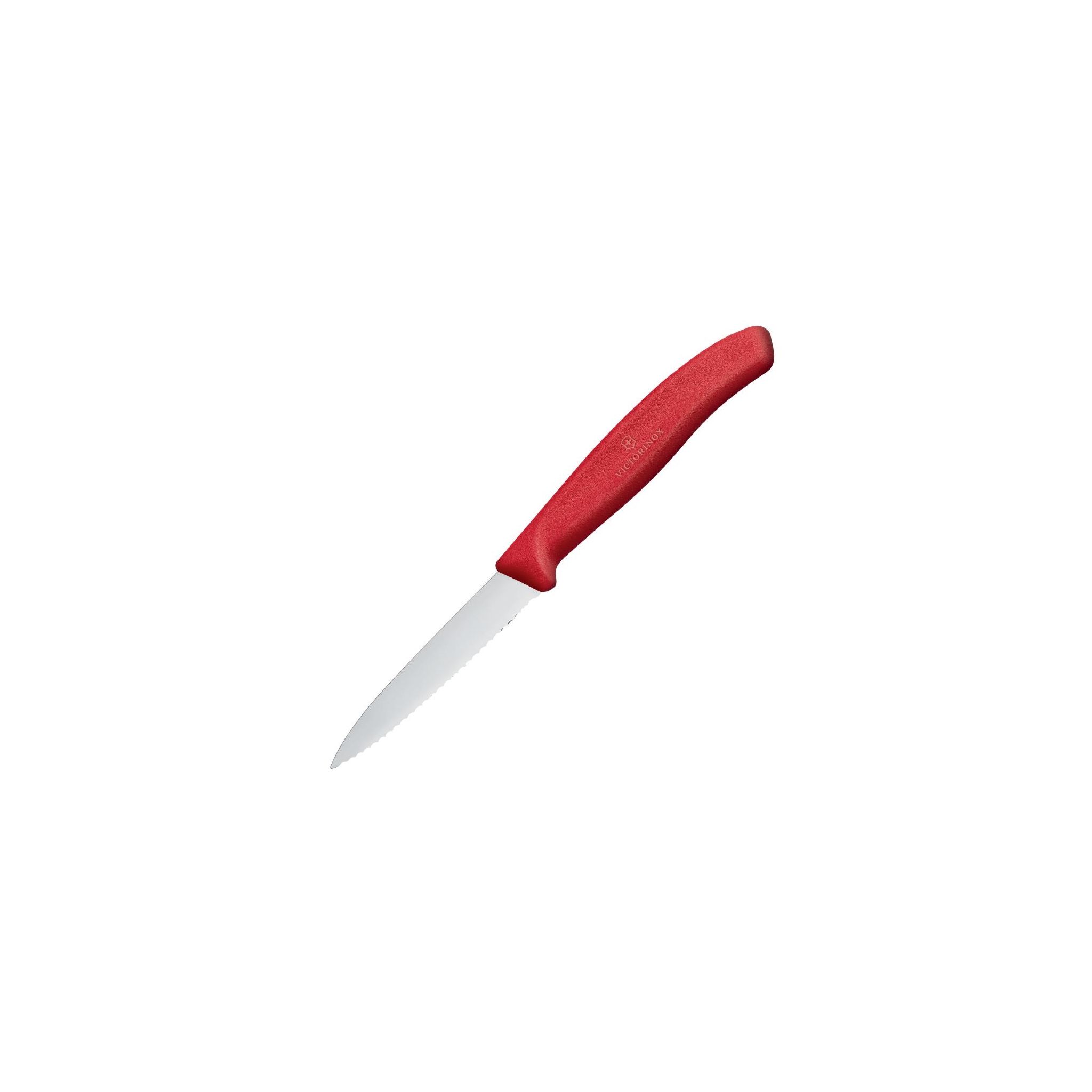 Victorinox CX749 Paring Knife Pointed Tip Serrated Edge Red 3.2"