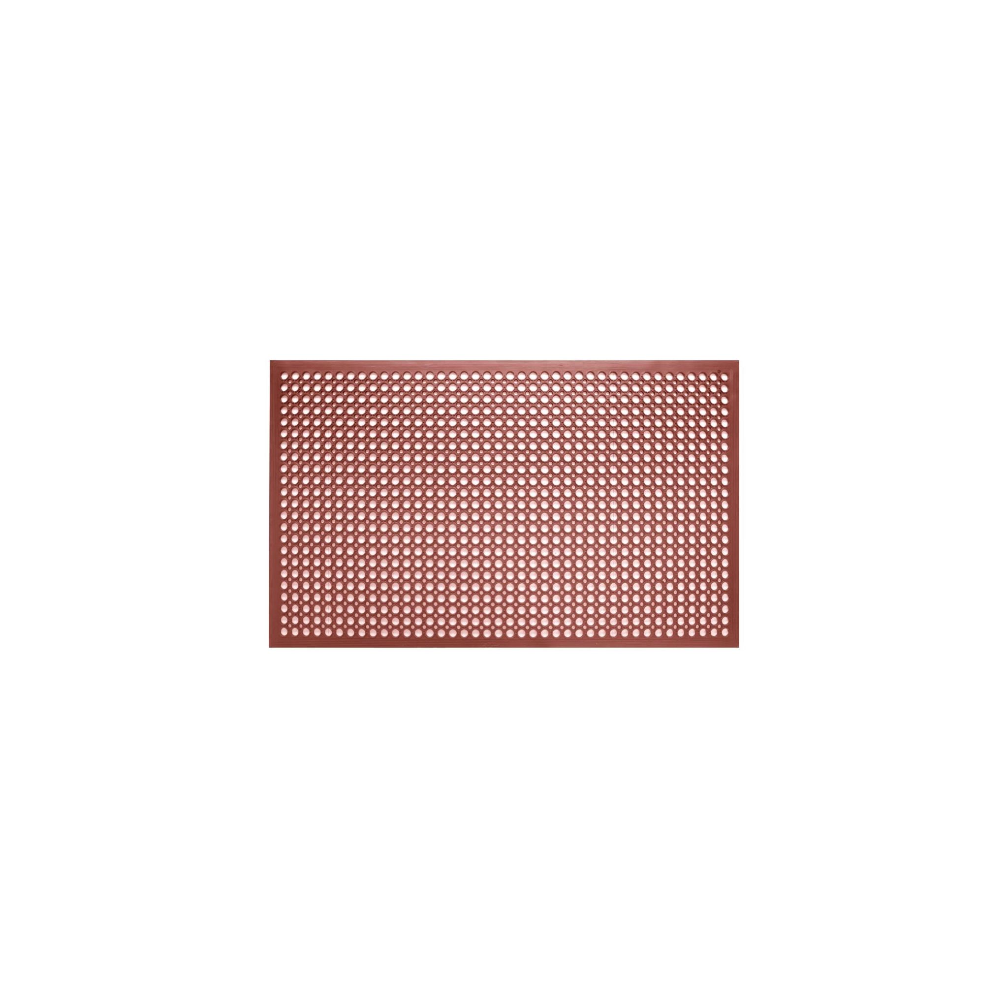 Bolero GF017 Rubber Grease Resistant Anti Fatigue Mat Red 1500 x 900mm