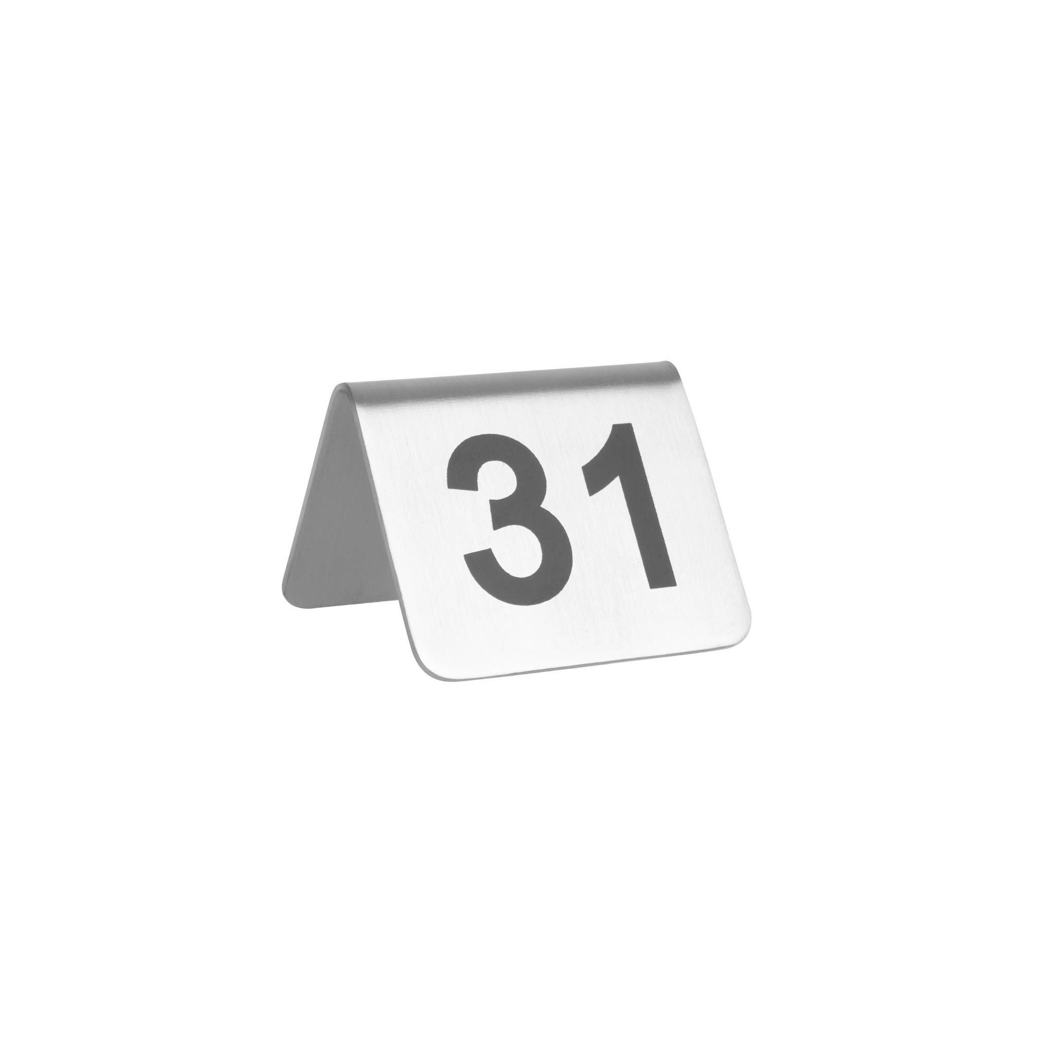 Olympia U049 Stainless Steel Table Numbers 31-40 (Pack of 10)