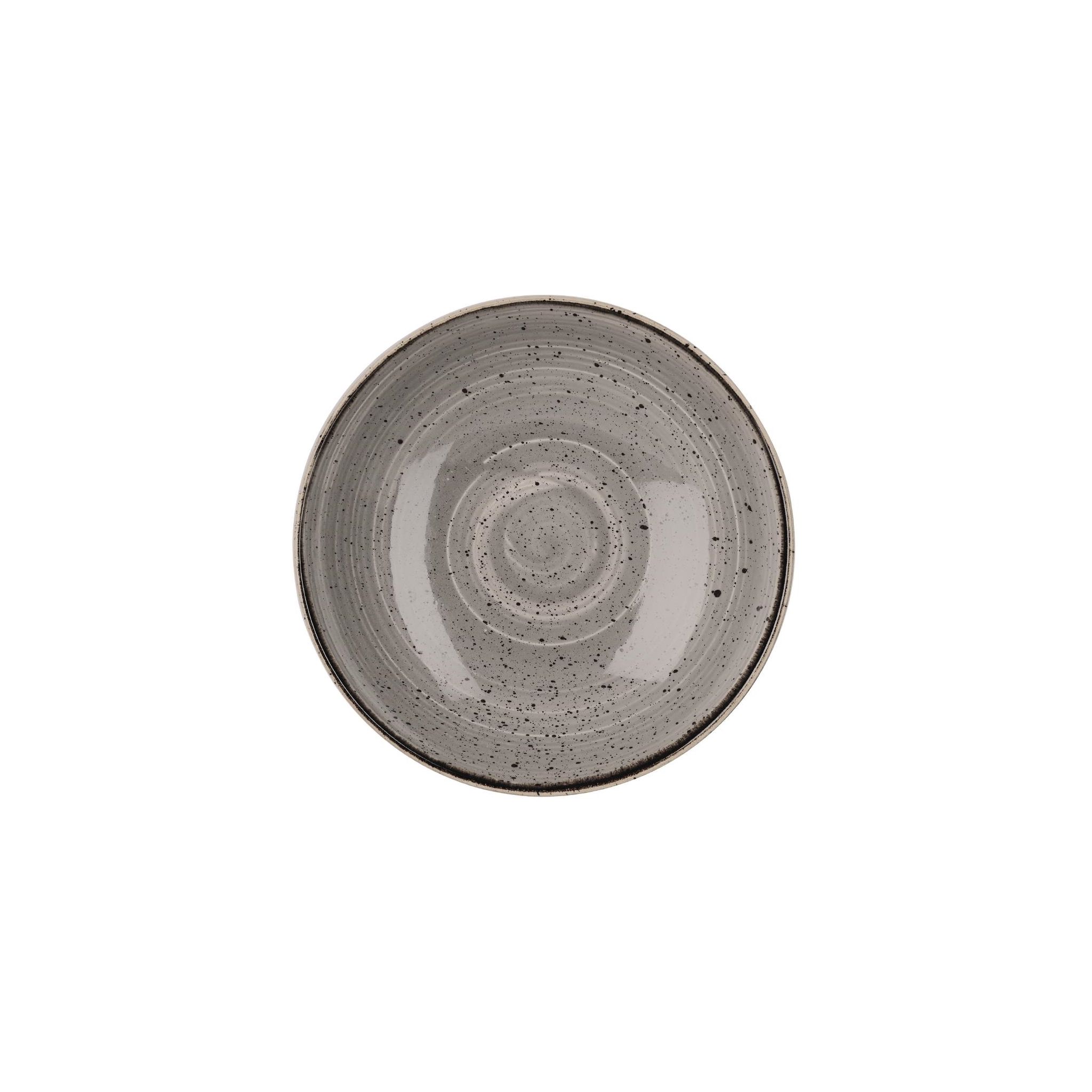 Churchill Stonecast DK557 Round Coupe Bowls Peppercorn Grey 184mm (Pack of 12)
